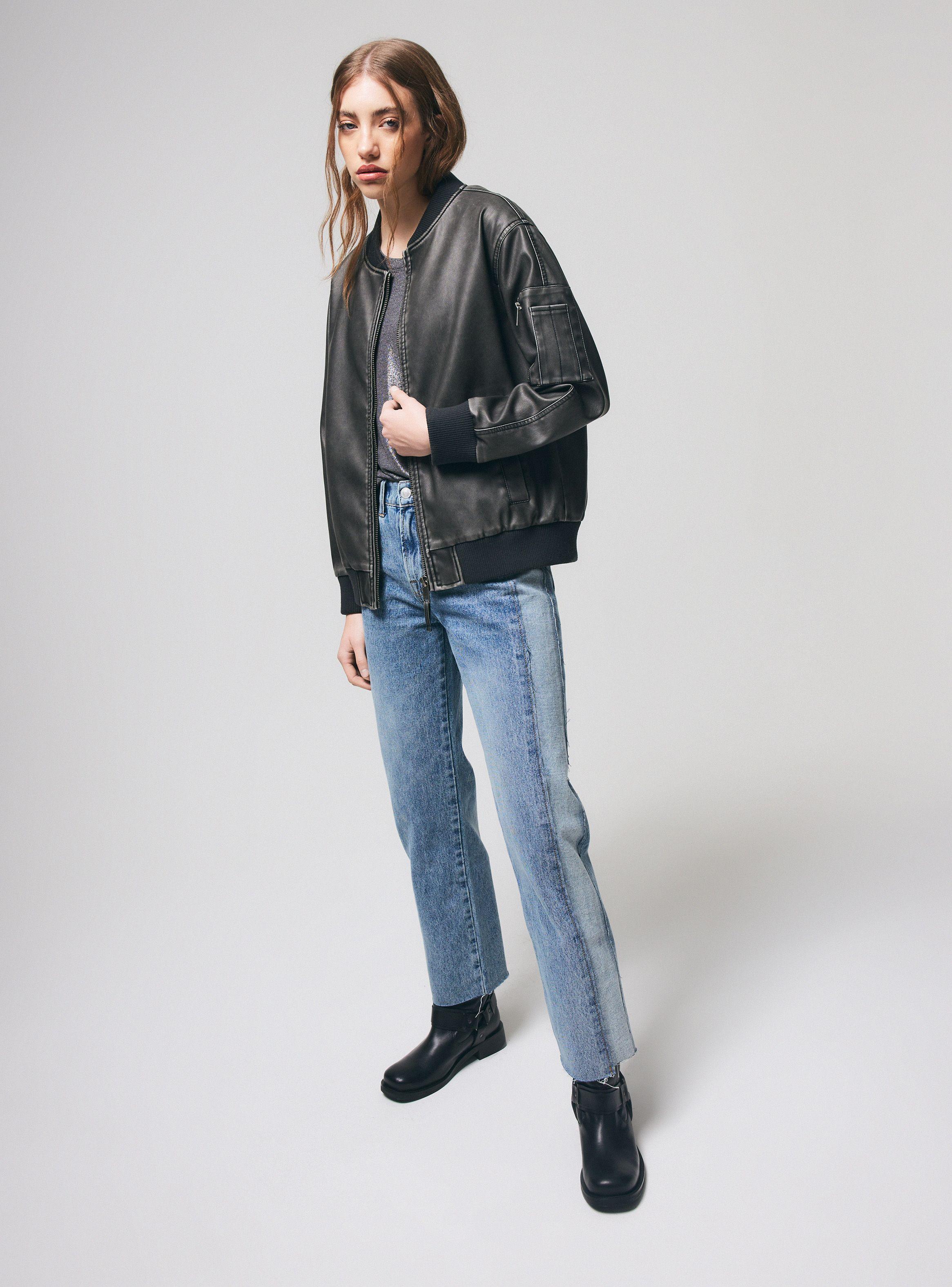 Chaqueta Bomber Efecto Lavado-4