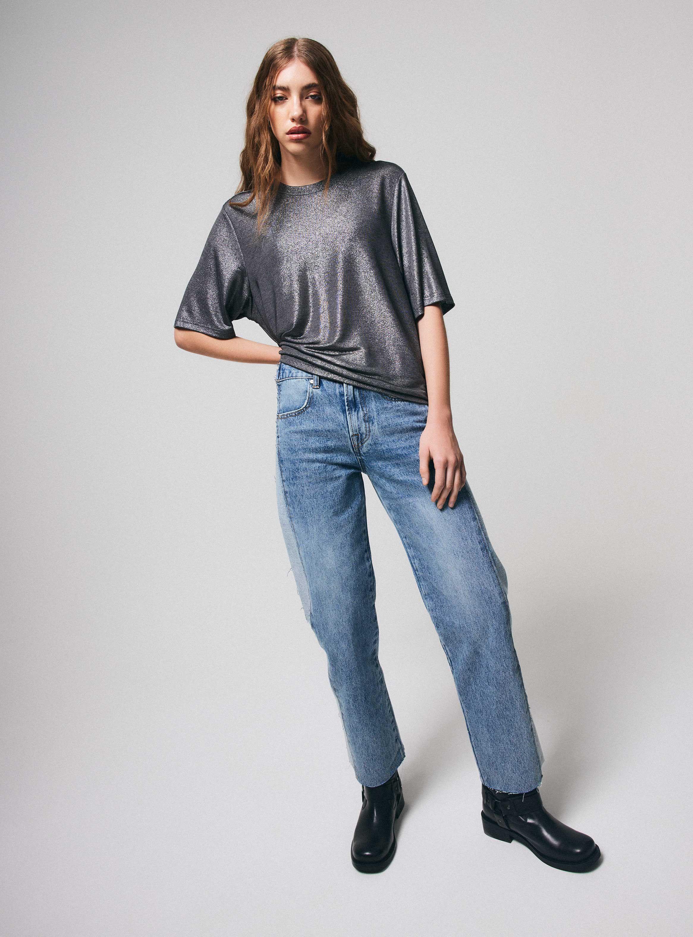 Polera con Efecto Metalizado-4