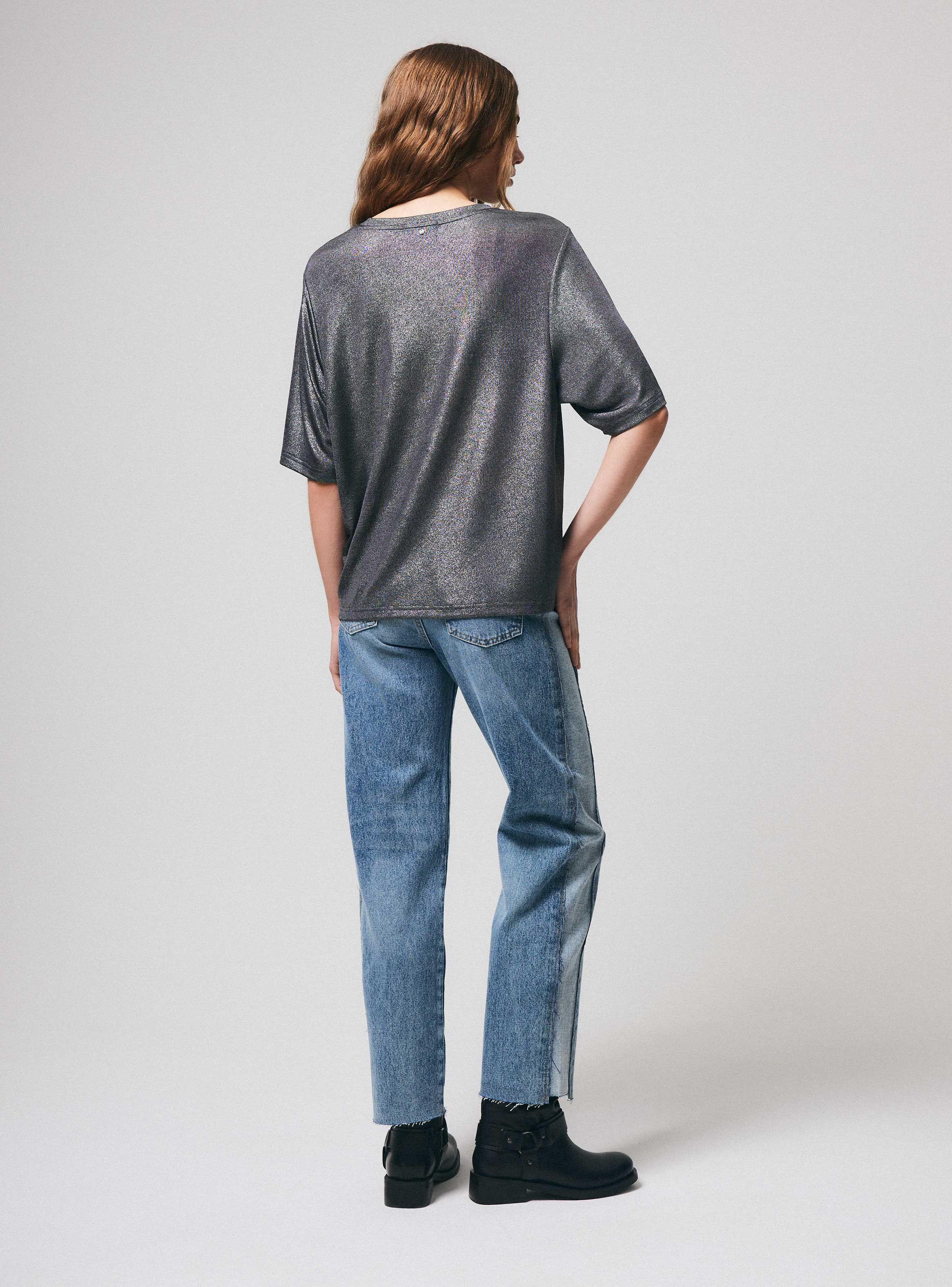 Polera con Efecto Metalizado-5