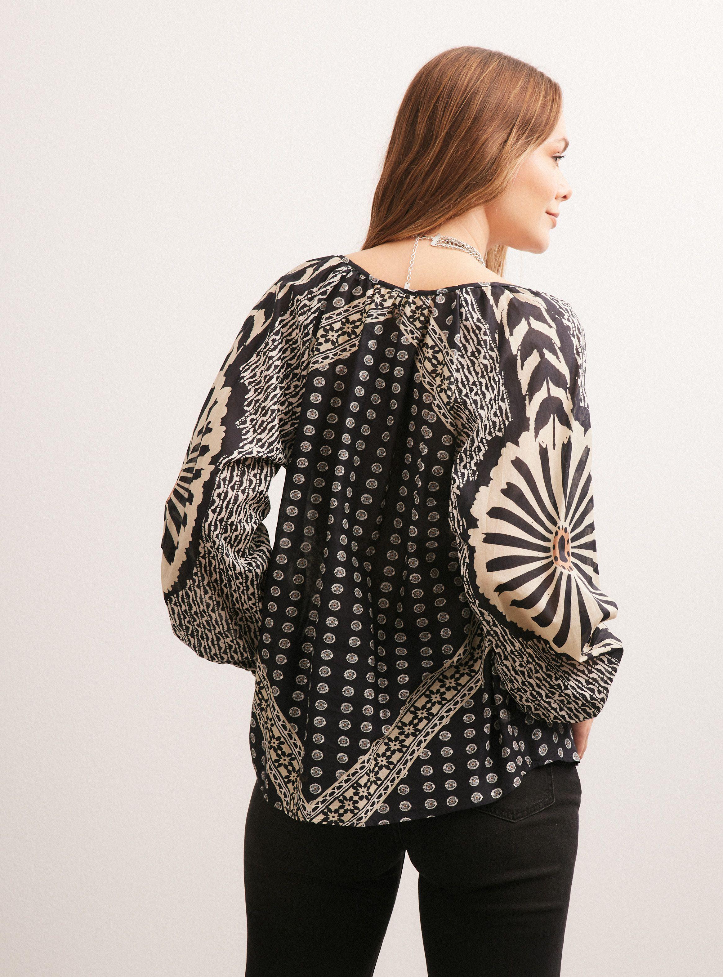 Blusa Estampado Formas Color-1