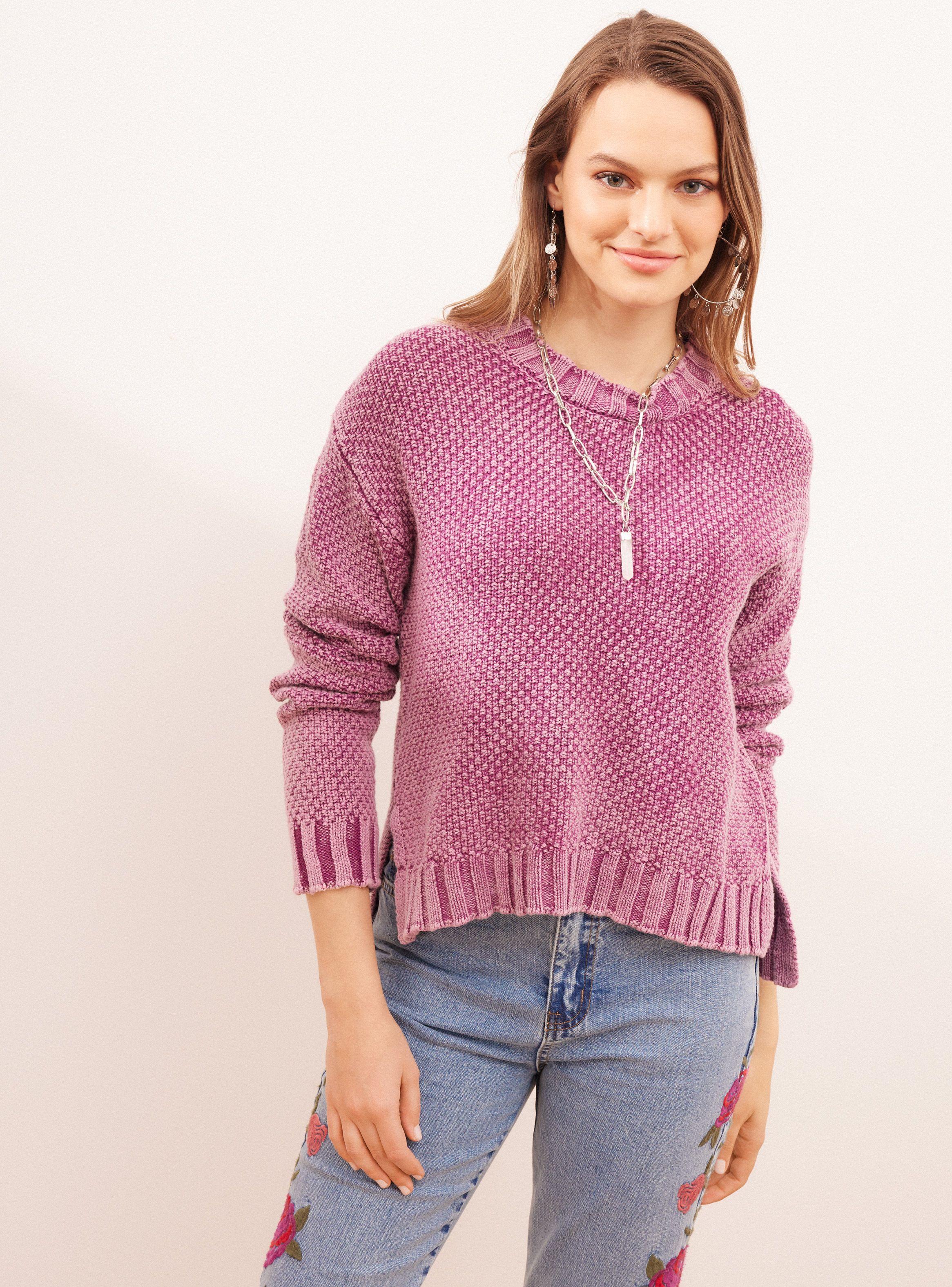 Sweater Calado Tejido Básico-0