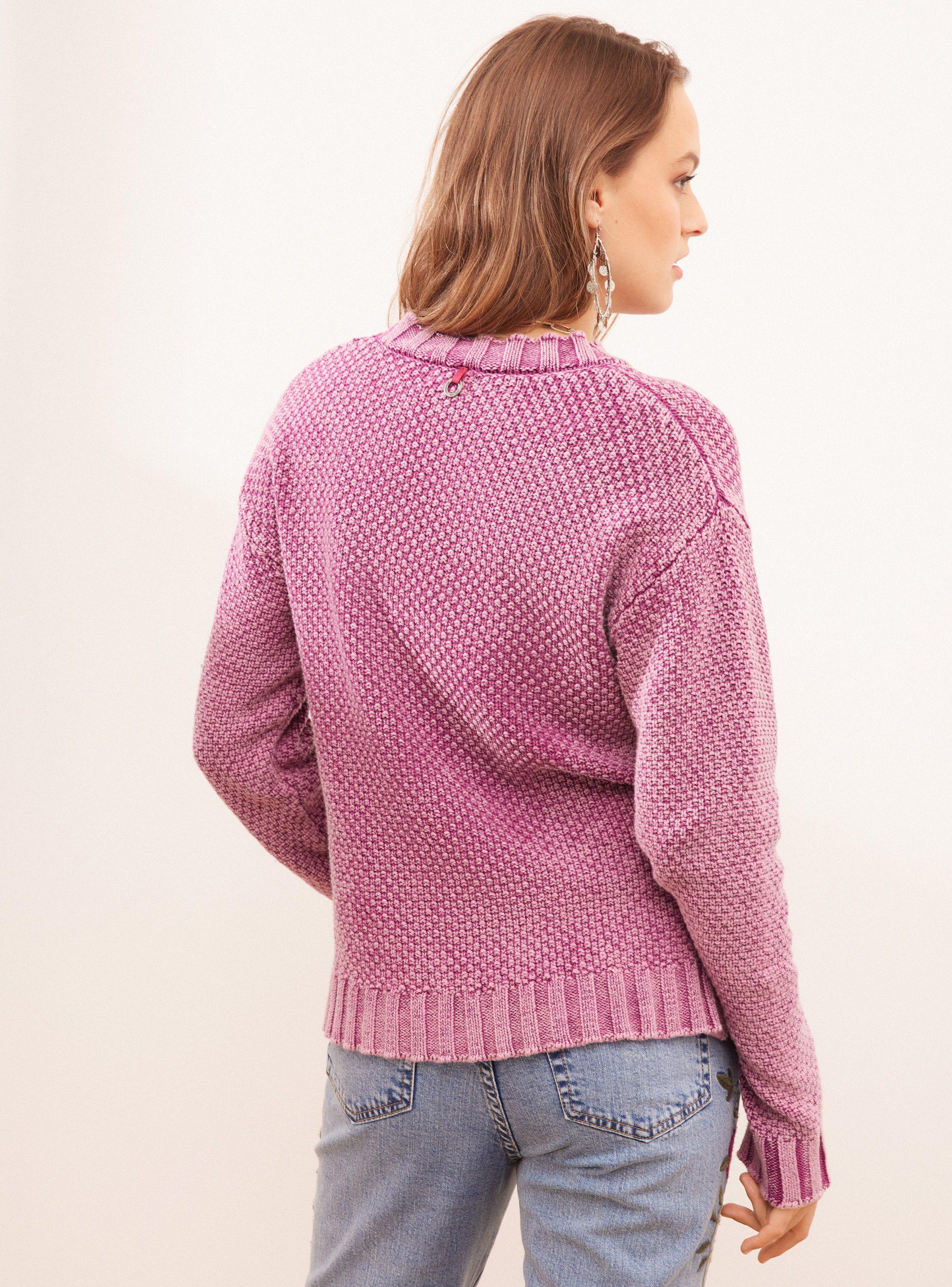 Sweater Calado Tejido Básico-1