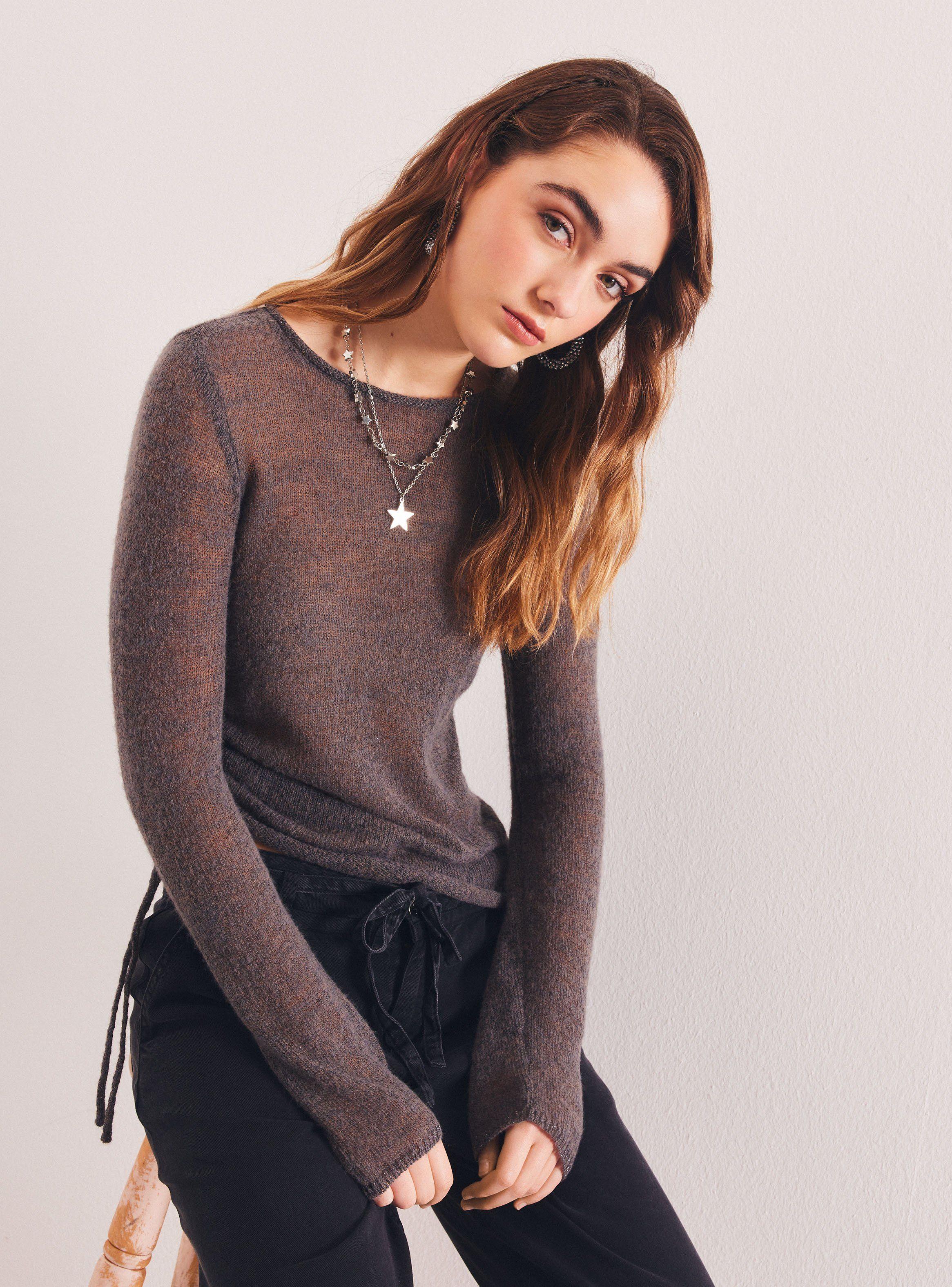 Sweater con Straps para Fruncir en Costados-0