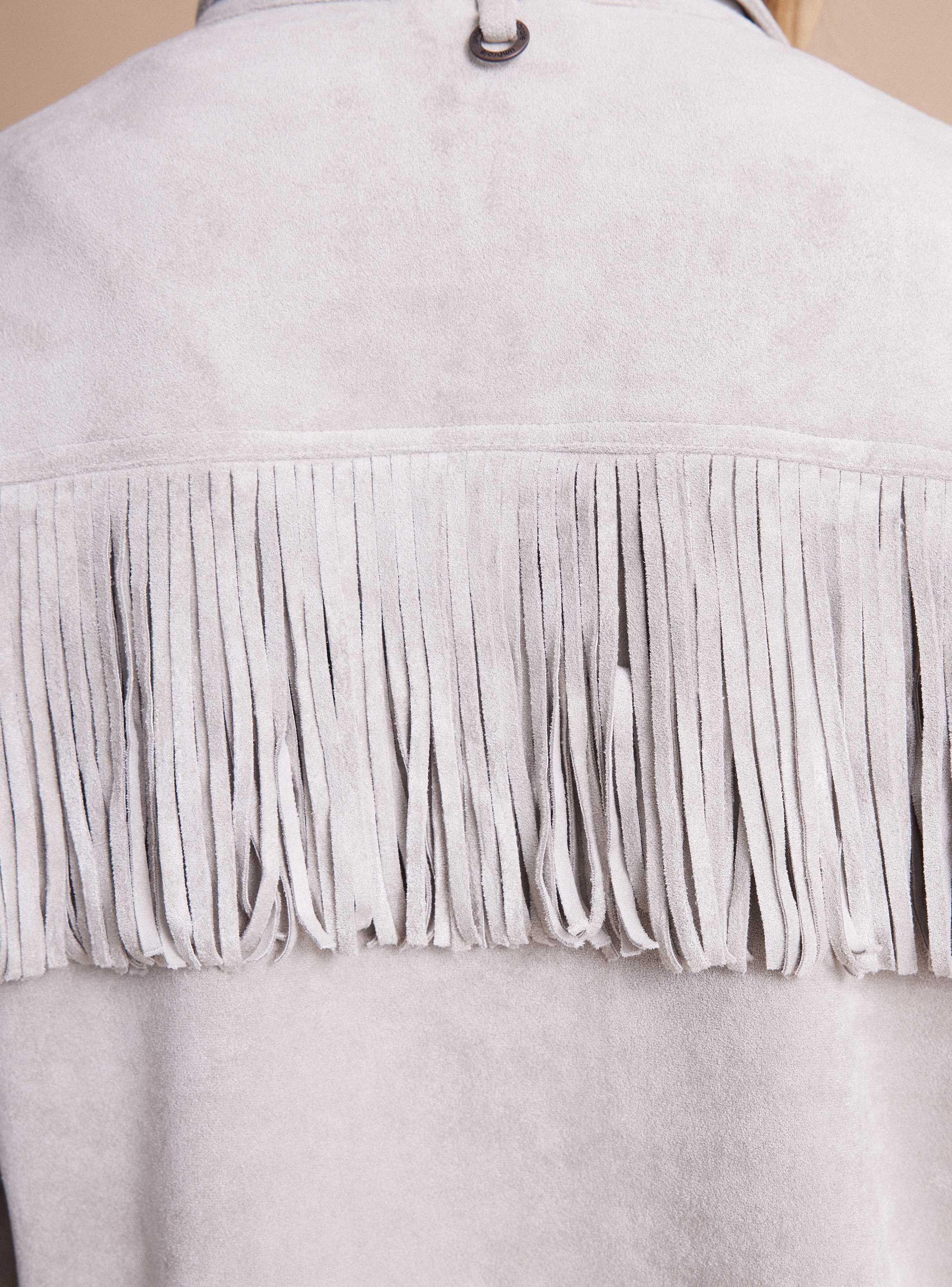 Chaqueta Efecto Reno con Flecos-3