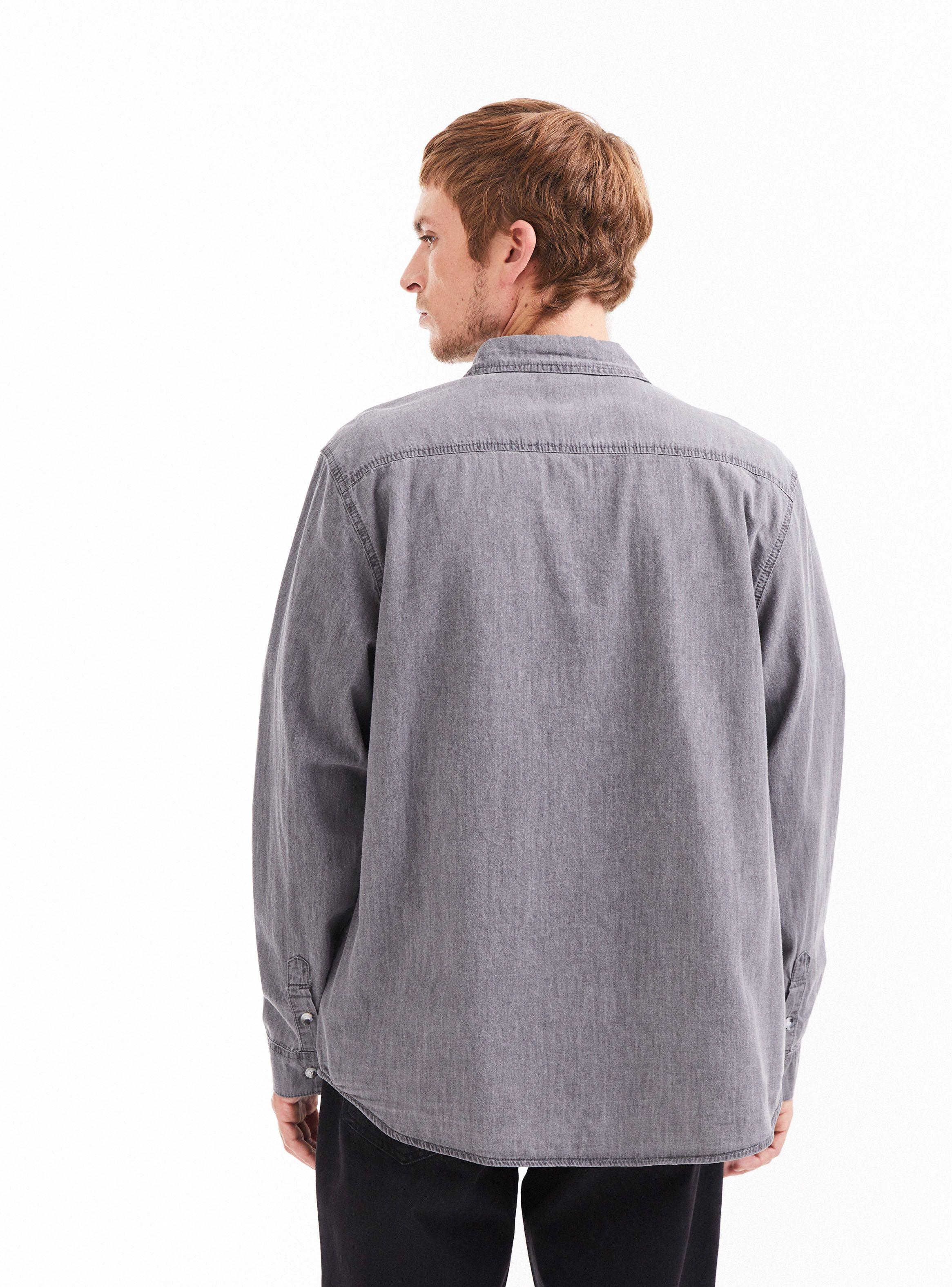 Camisa Tela Denim Casual-1
