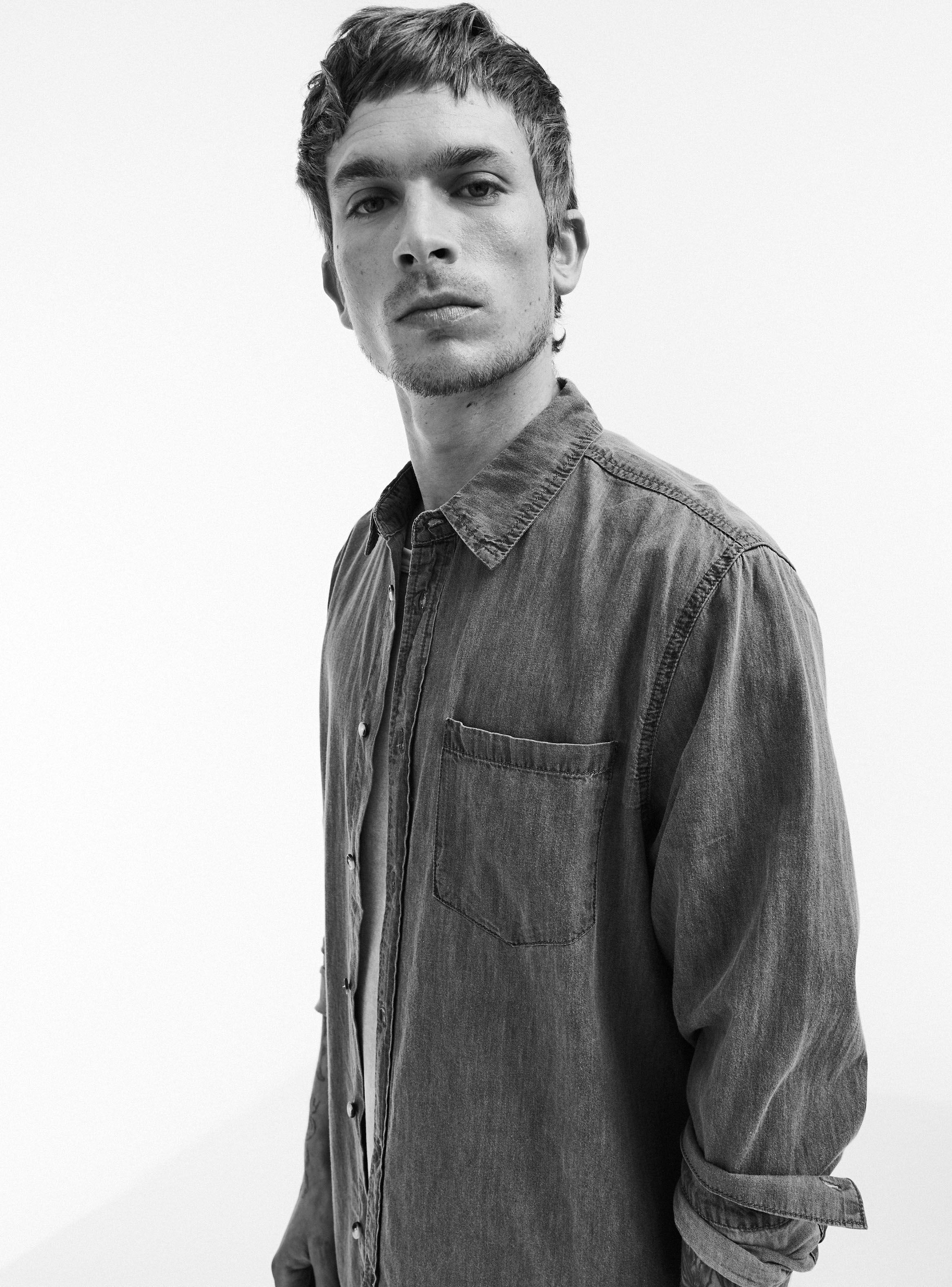 Camisa Tela Denim Casual-2