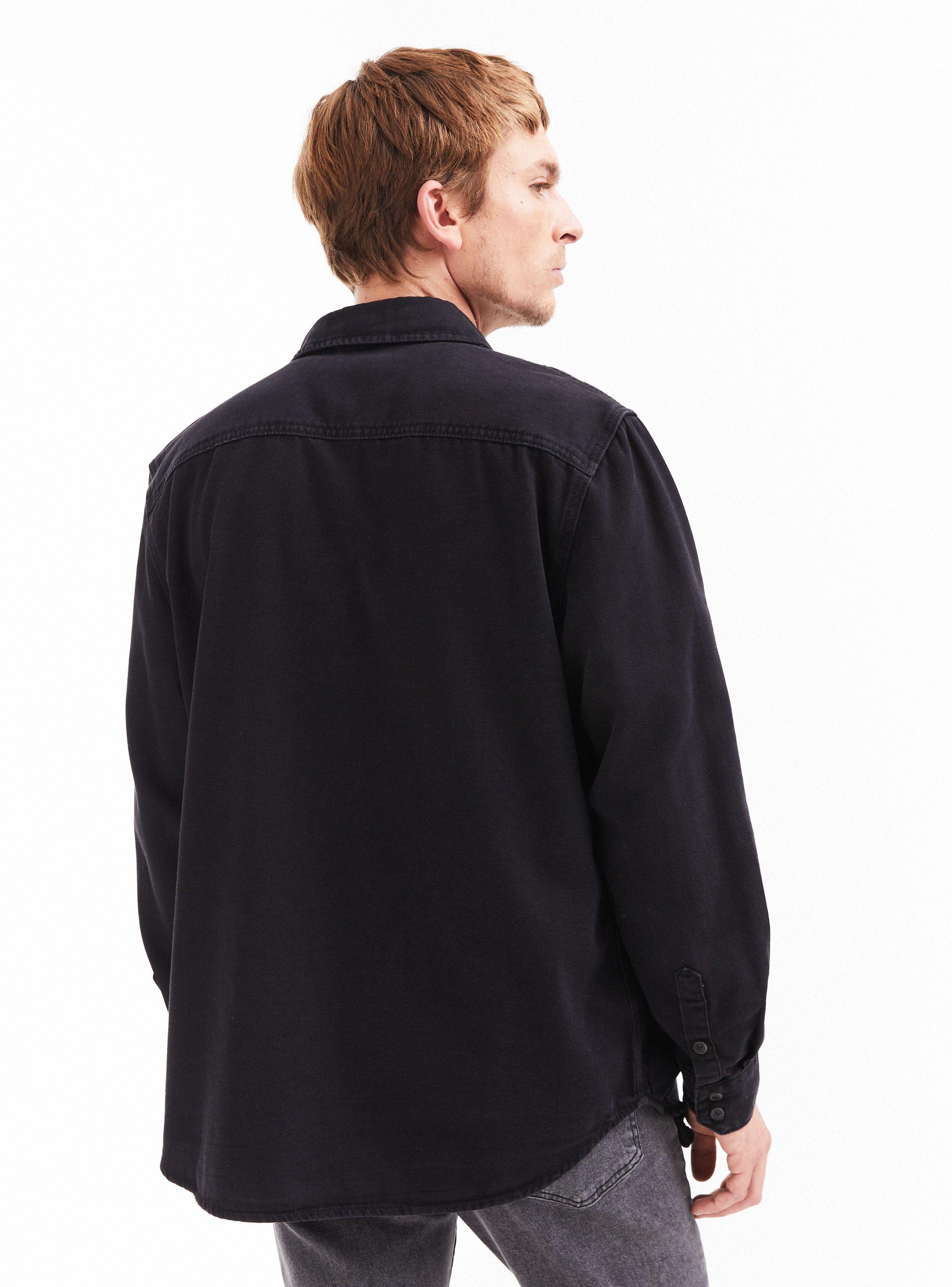 Camisa de vestir Denim Lavada-1