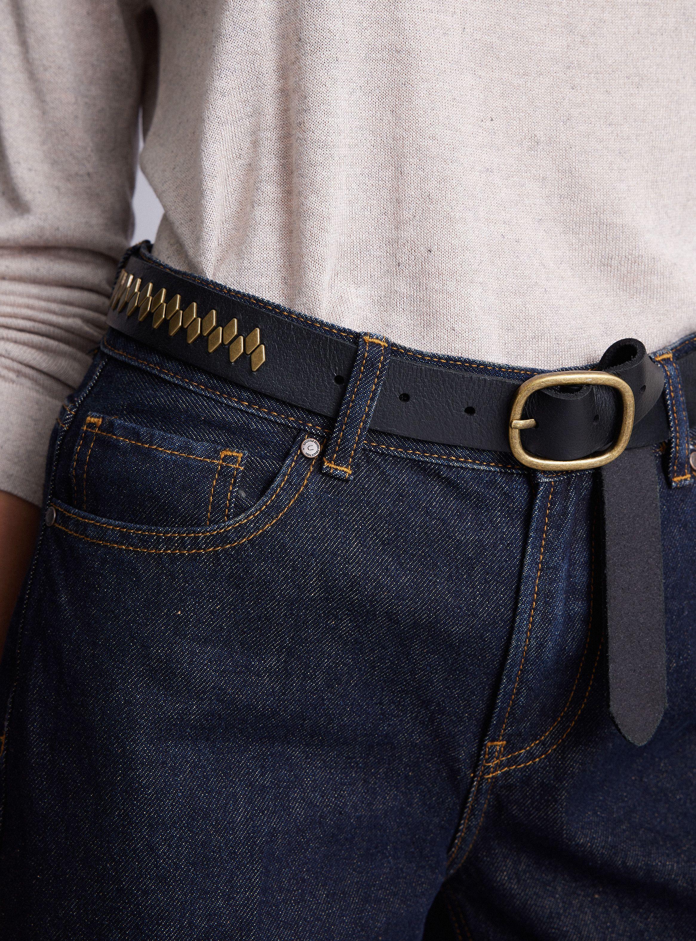 Cinturón Tachas Cuero-1