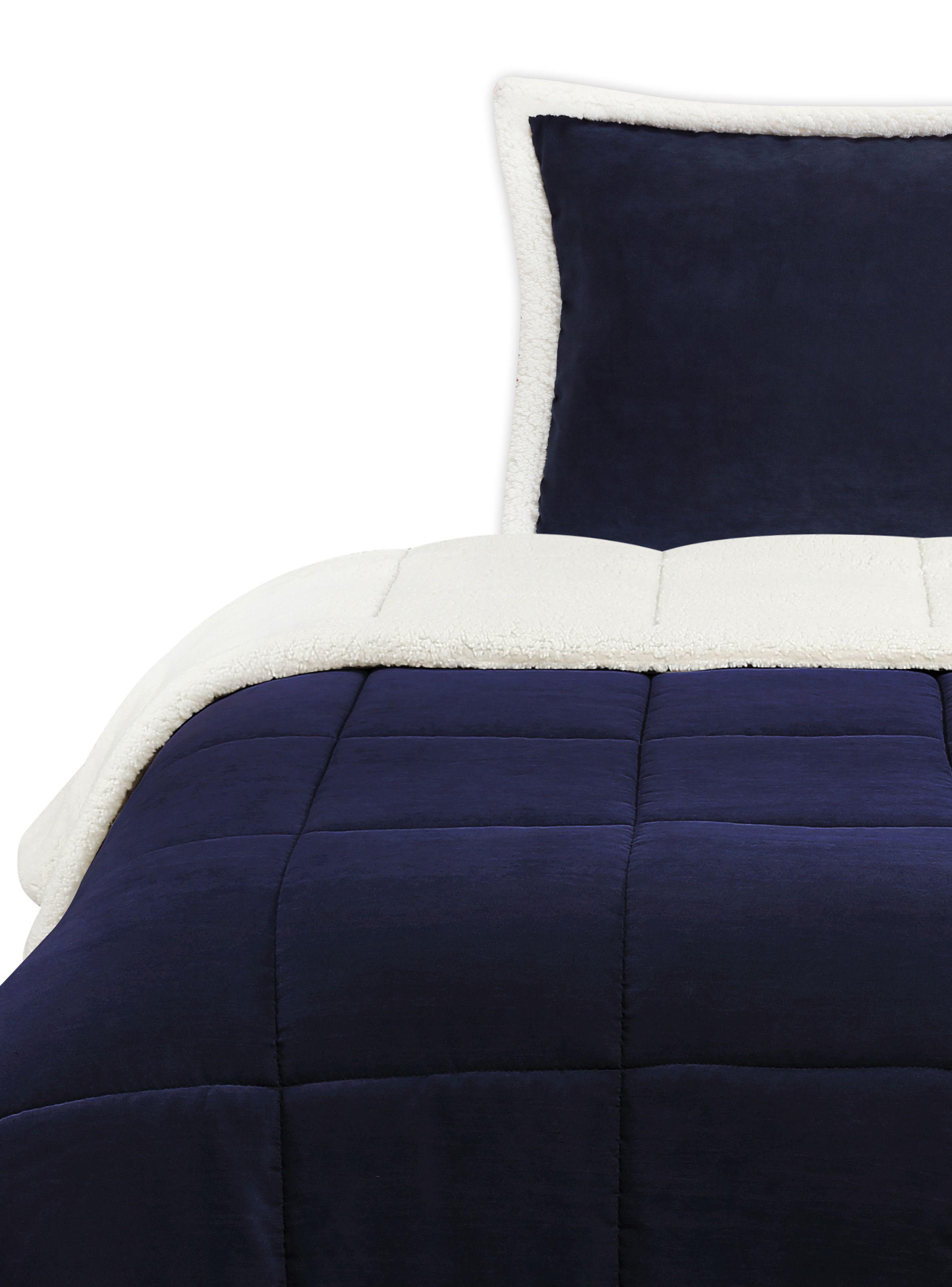 Quilt Sherpa 1.5 Plazas Suede-0
