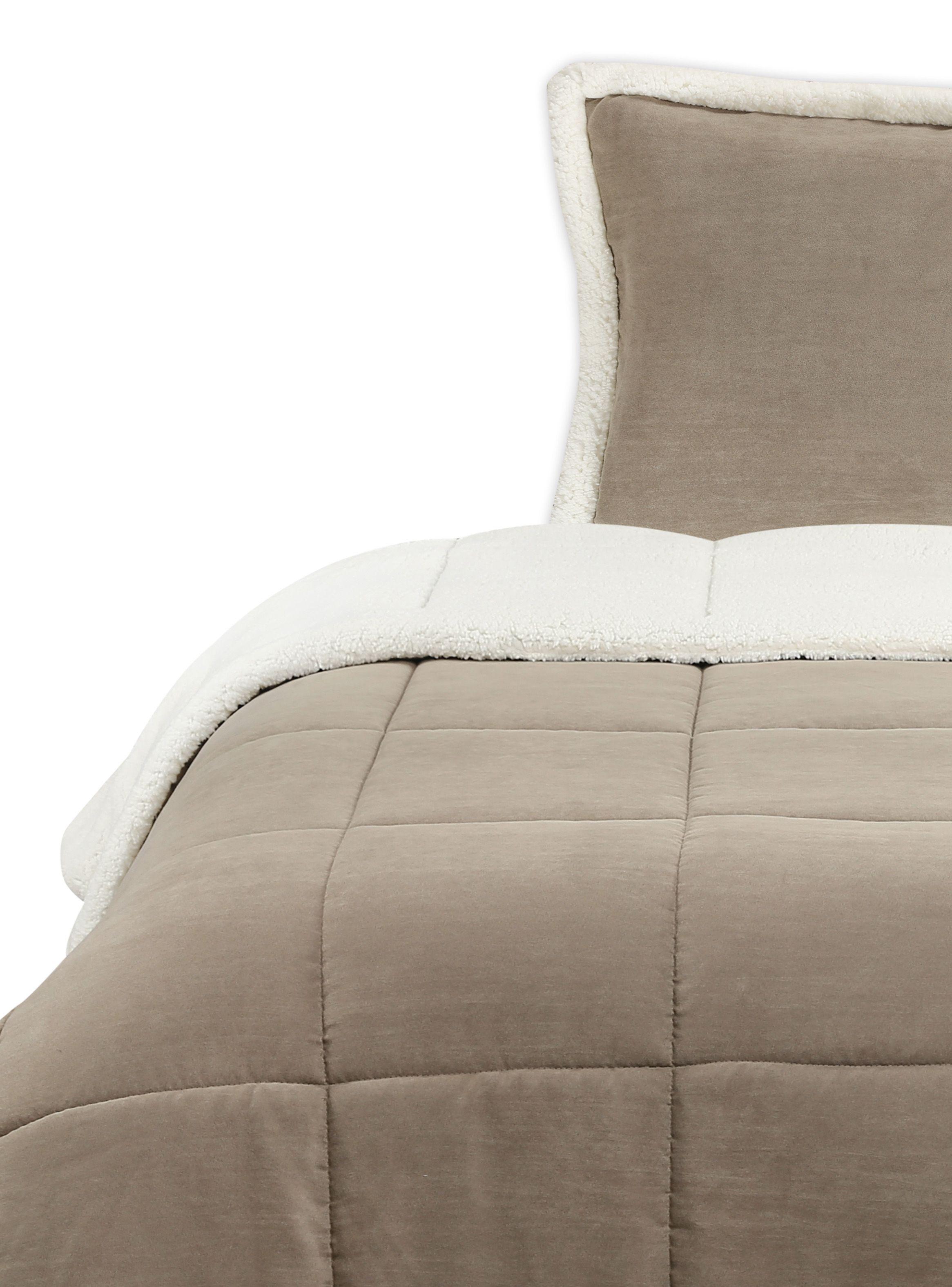 Quilt Sherpa 1.5 Plazas Suede-0