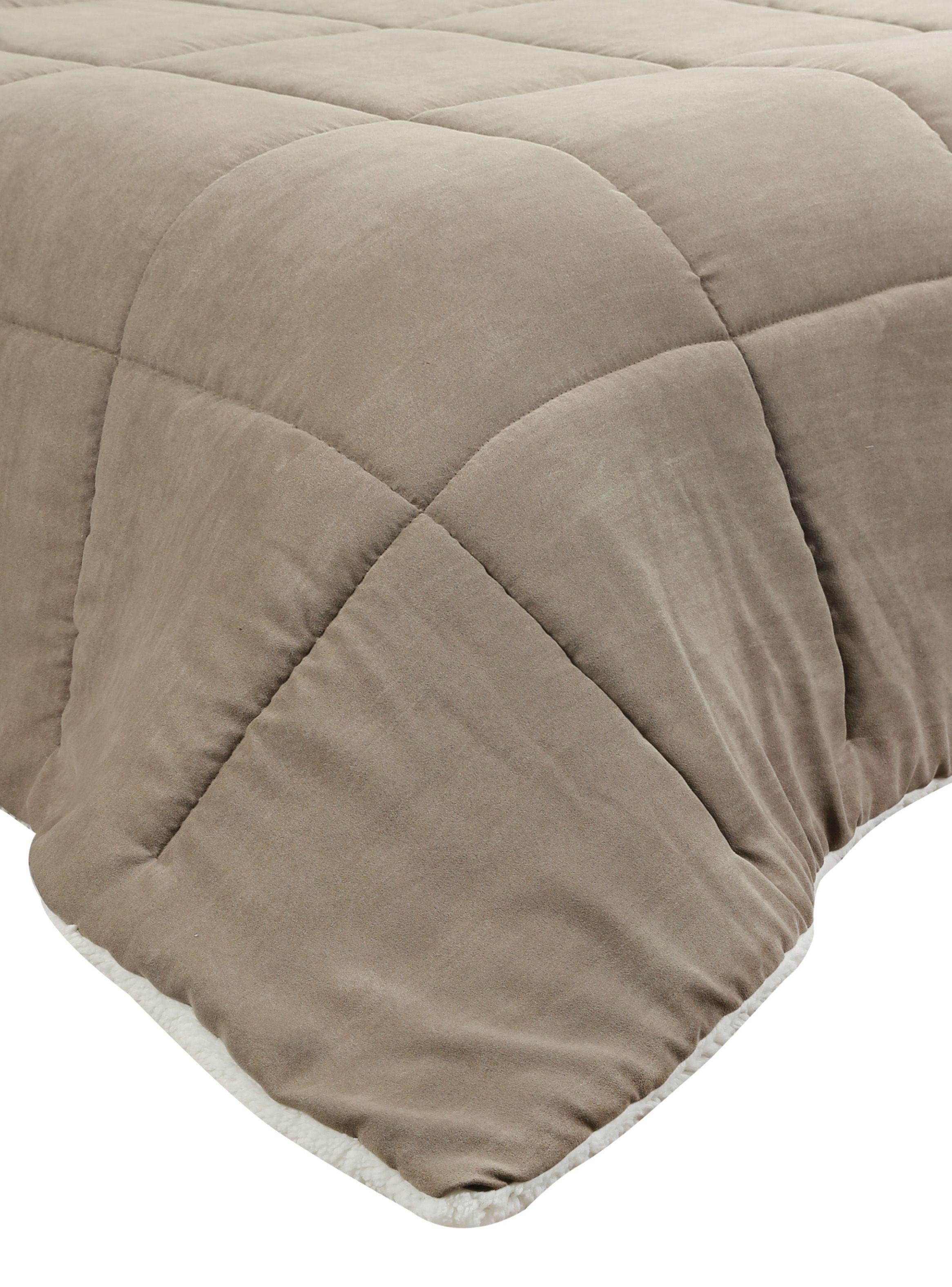 Quilt Attimo Sherpa 2 Plazas Suede-2