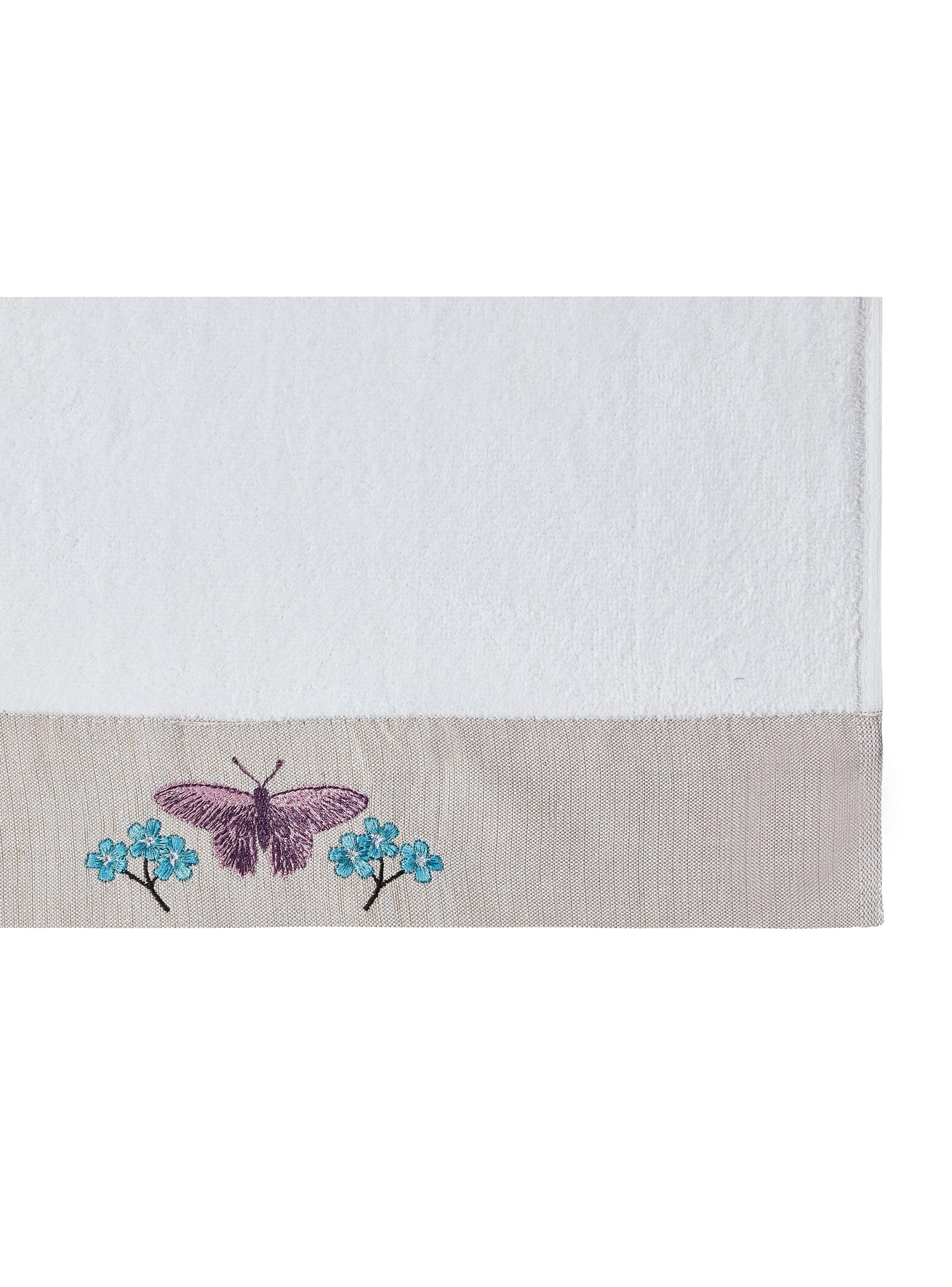 Set Toalla Visita + Mano Algodón Aplicación-1