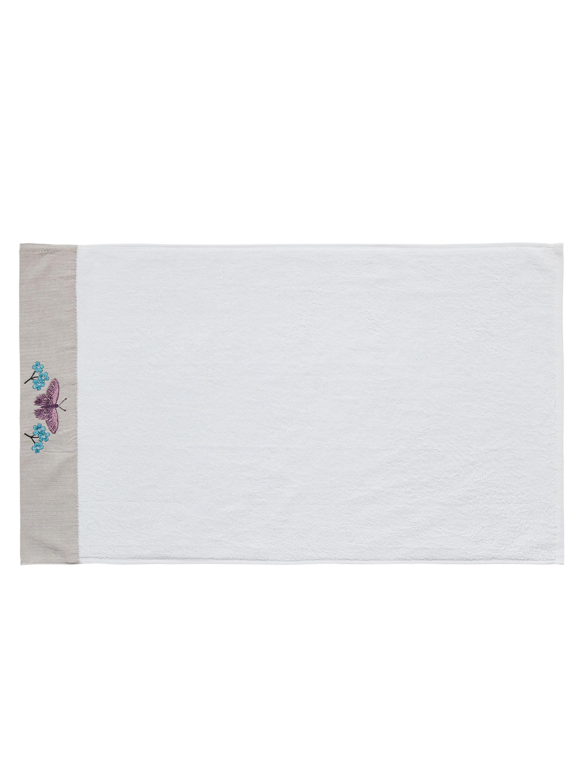 Set Toalla Visita + Mano Algodón Aplicación-2