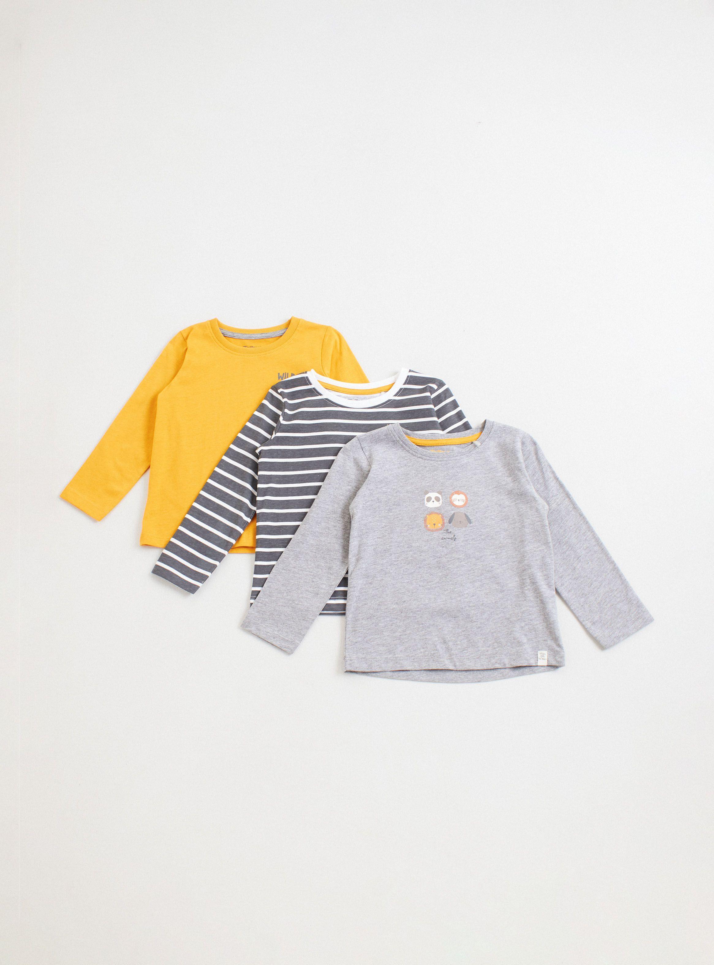 Tripack Polera Manga Larga Niña 3-0