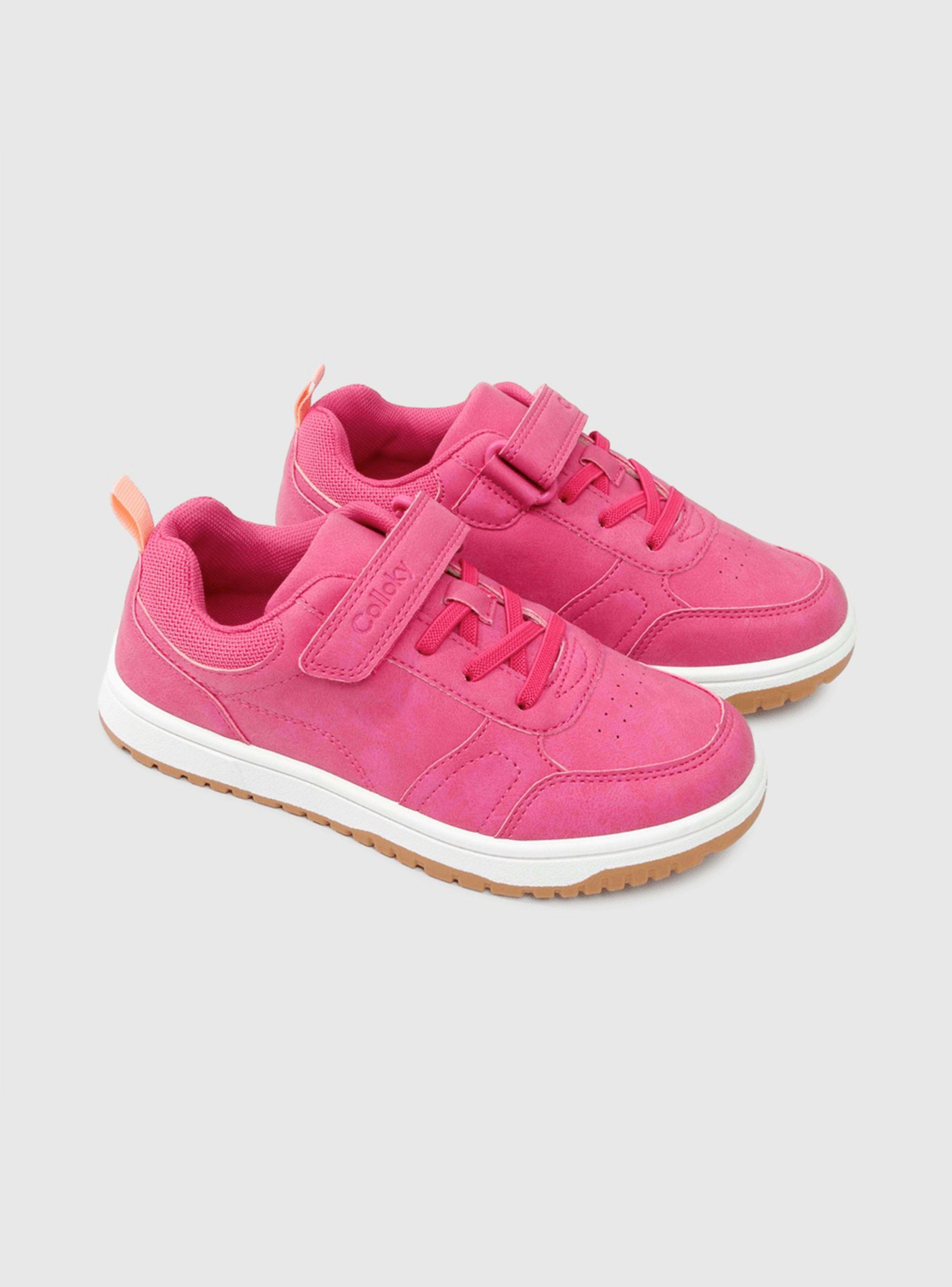 Zapatilla Running Niña Velcro Elástico Básica-1