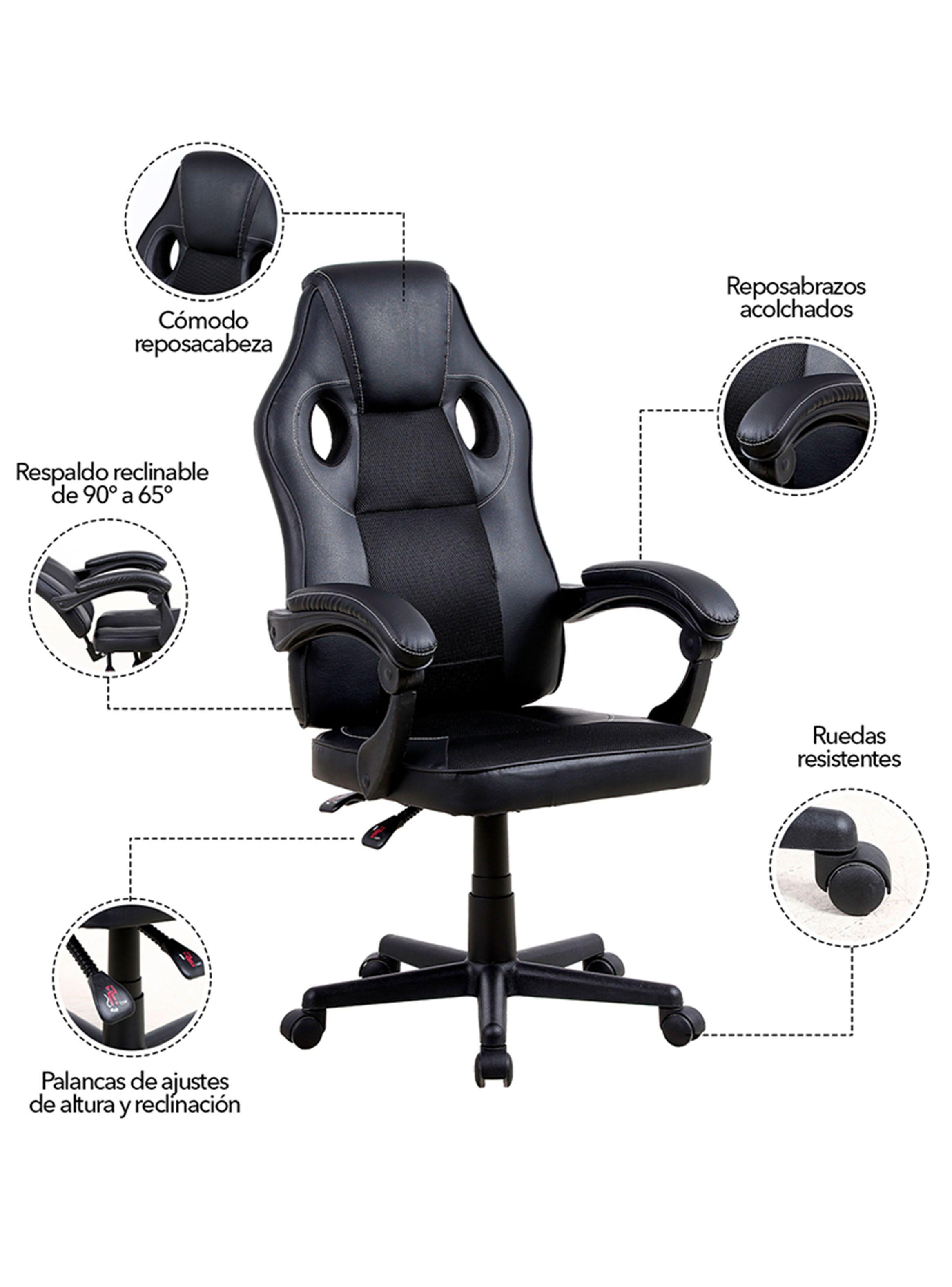 Silla Novahus Gamer Reclinable Ecocuero-4