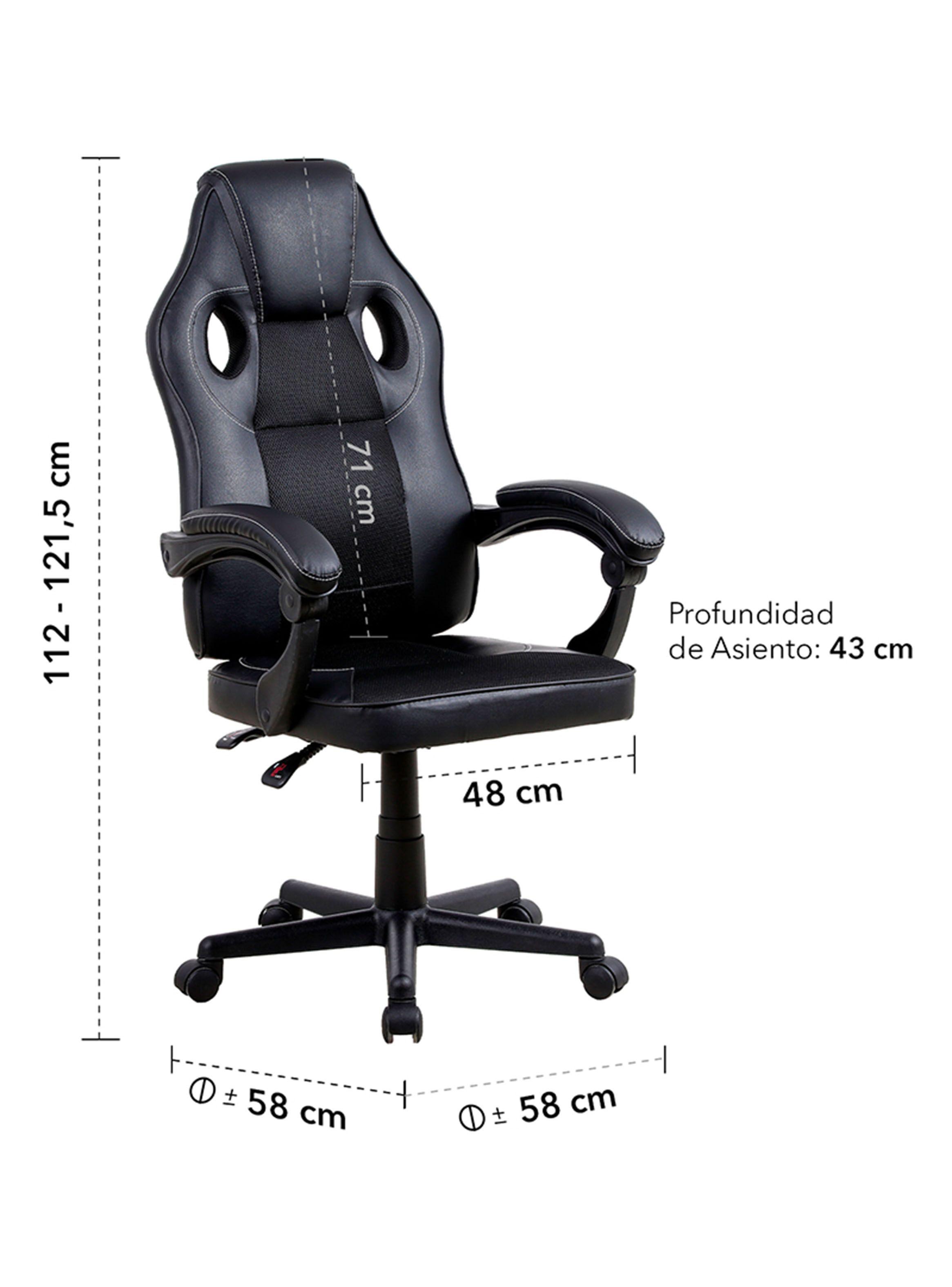Silla Novahus Gamer Reclinable Ecocuero-2