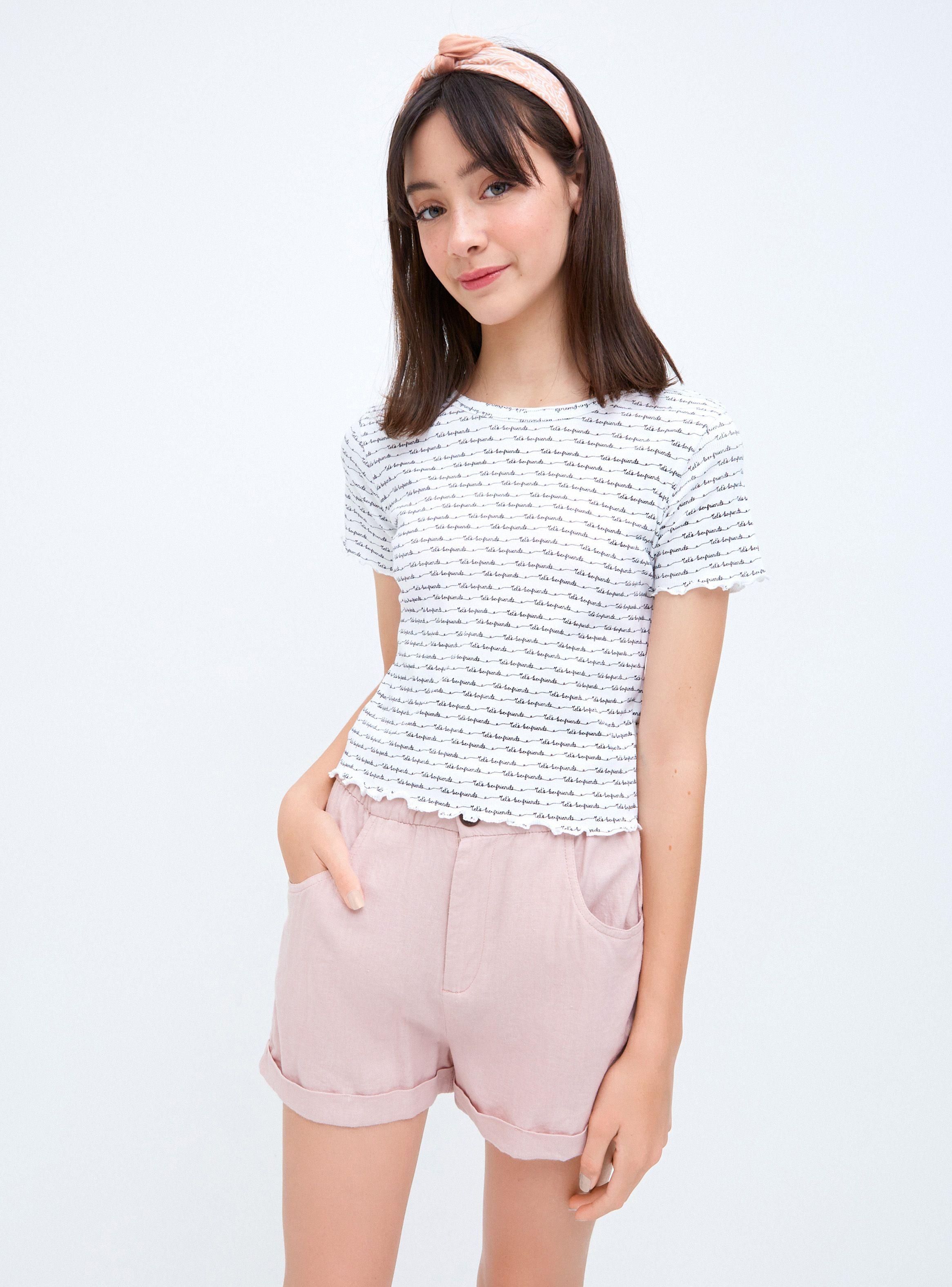 Polera Manga Corta Rib Full Print Niña-0