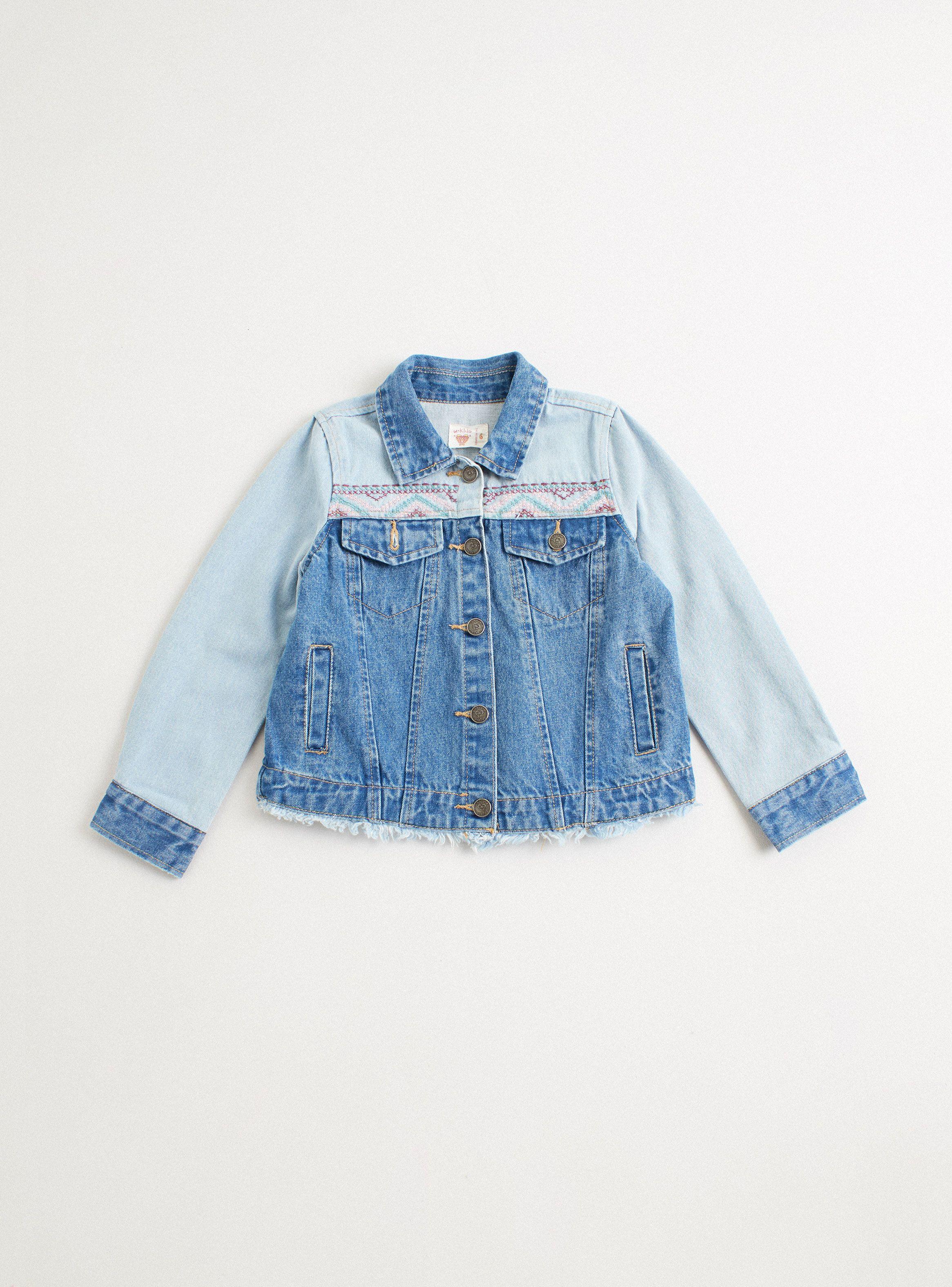 Chaqueta Mezclilla Patchwork Niña-1