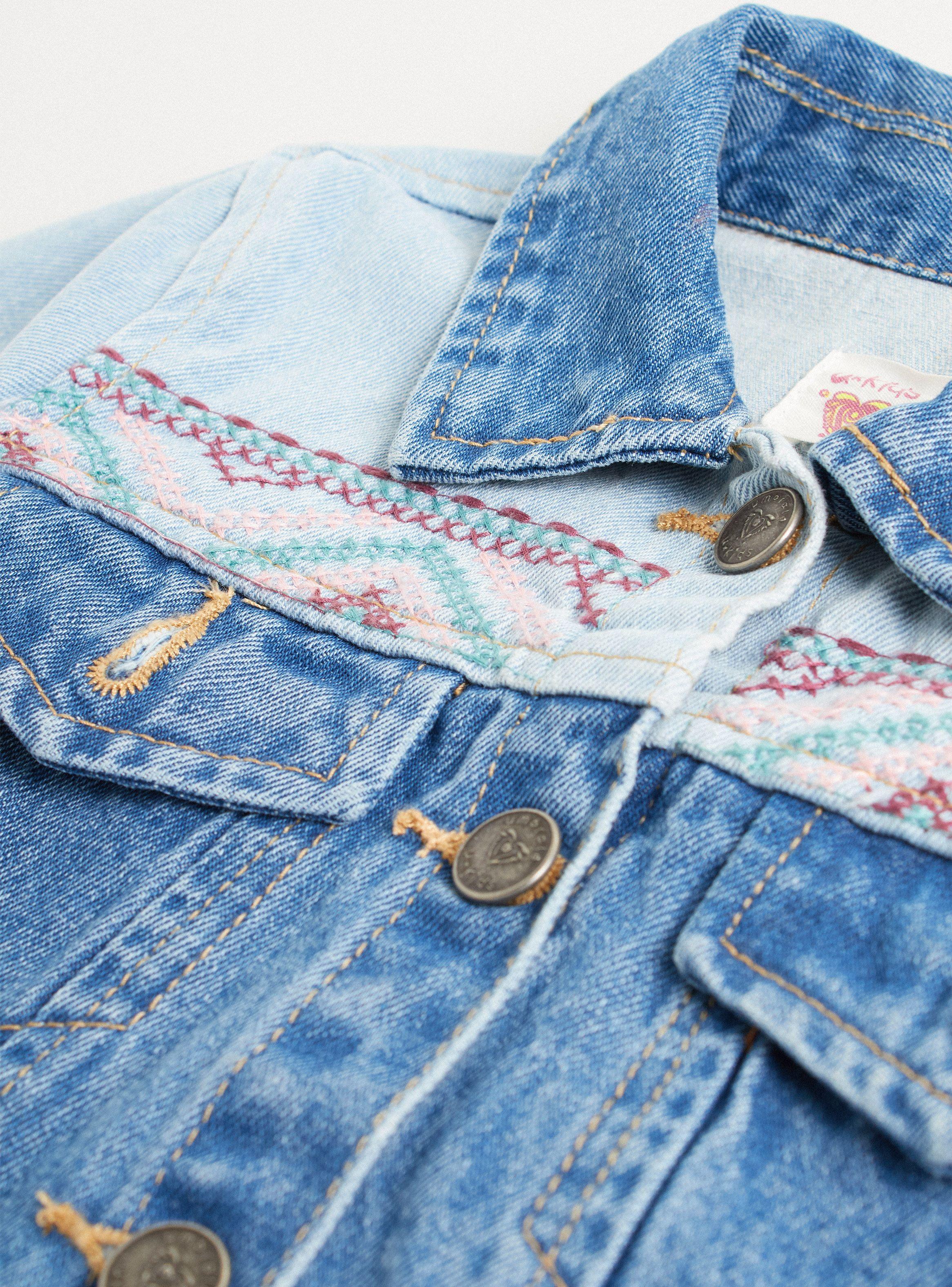 Chaqueta Mezclilla Patchwork Niña-3