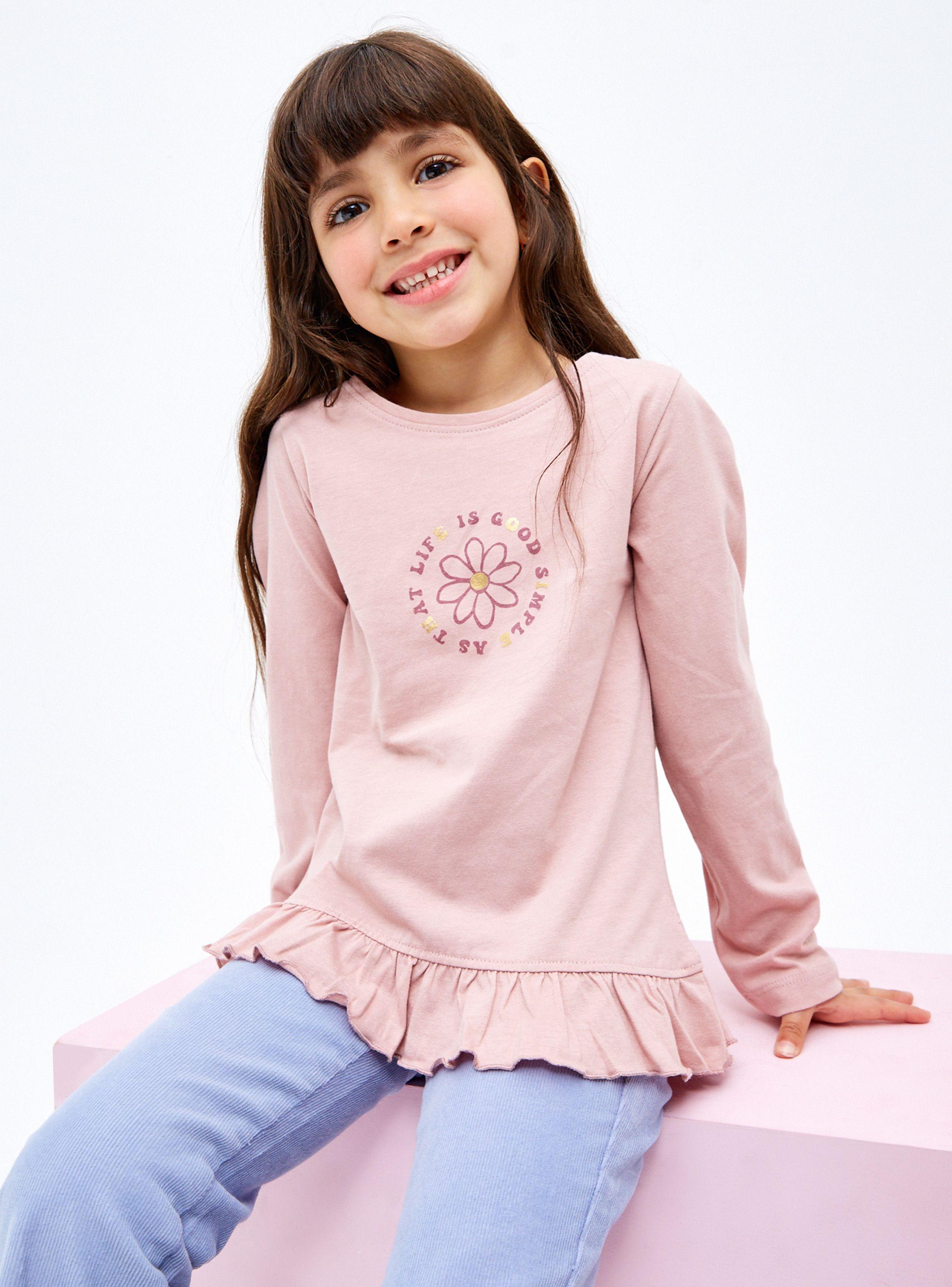 Polera Manga Larga Print Frontal Niña-0
