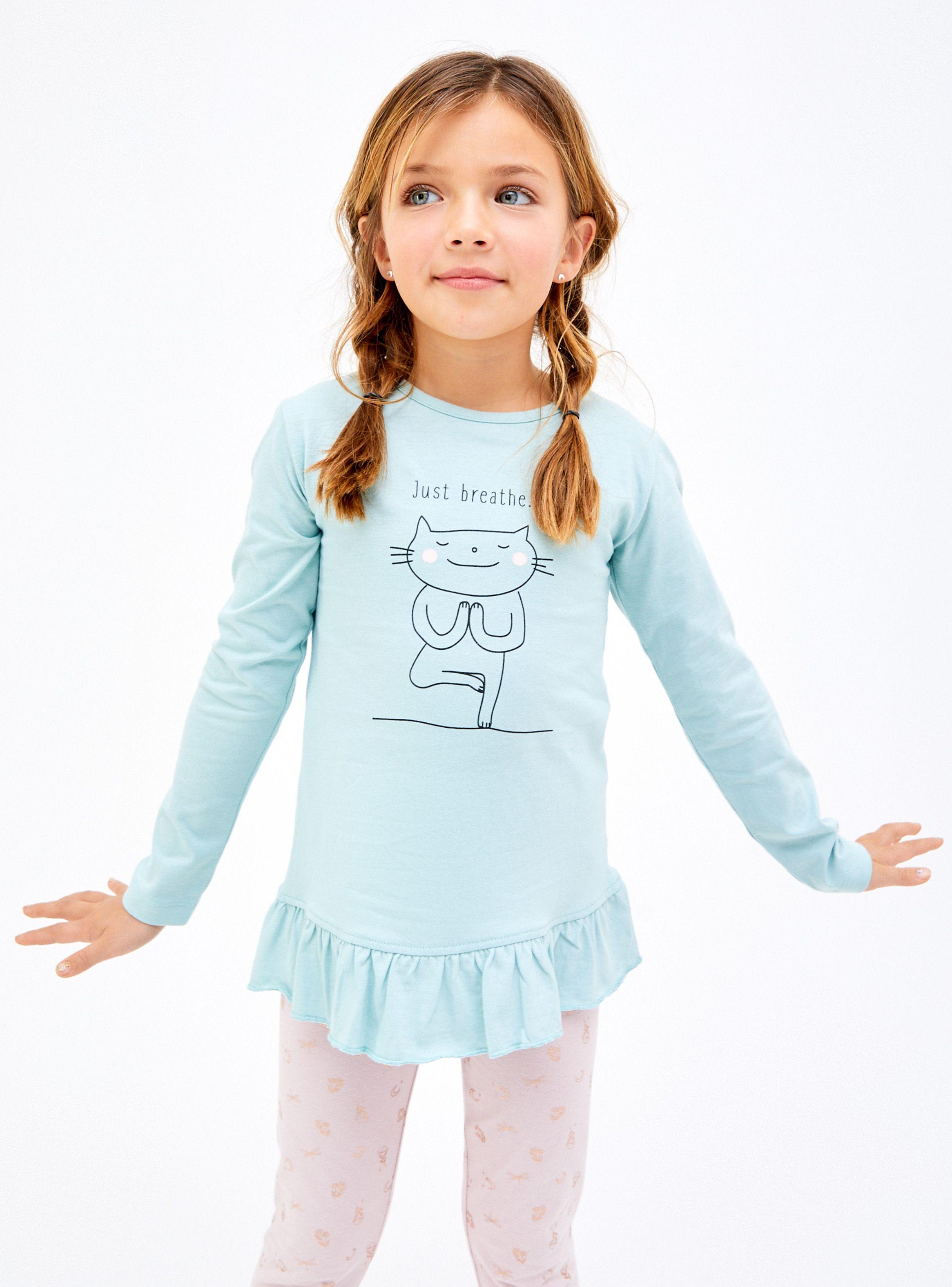 Polera Manga Larga Print Frontal Niña-0