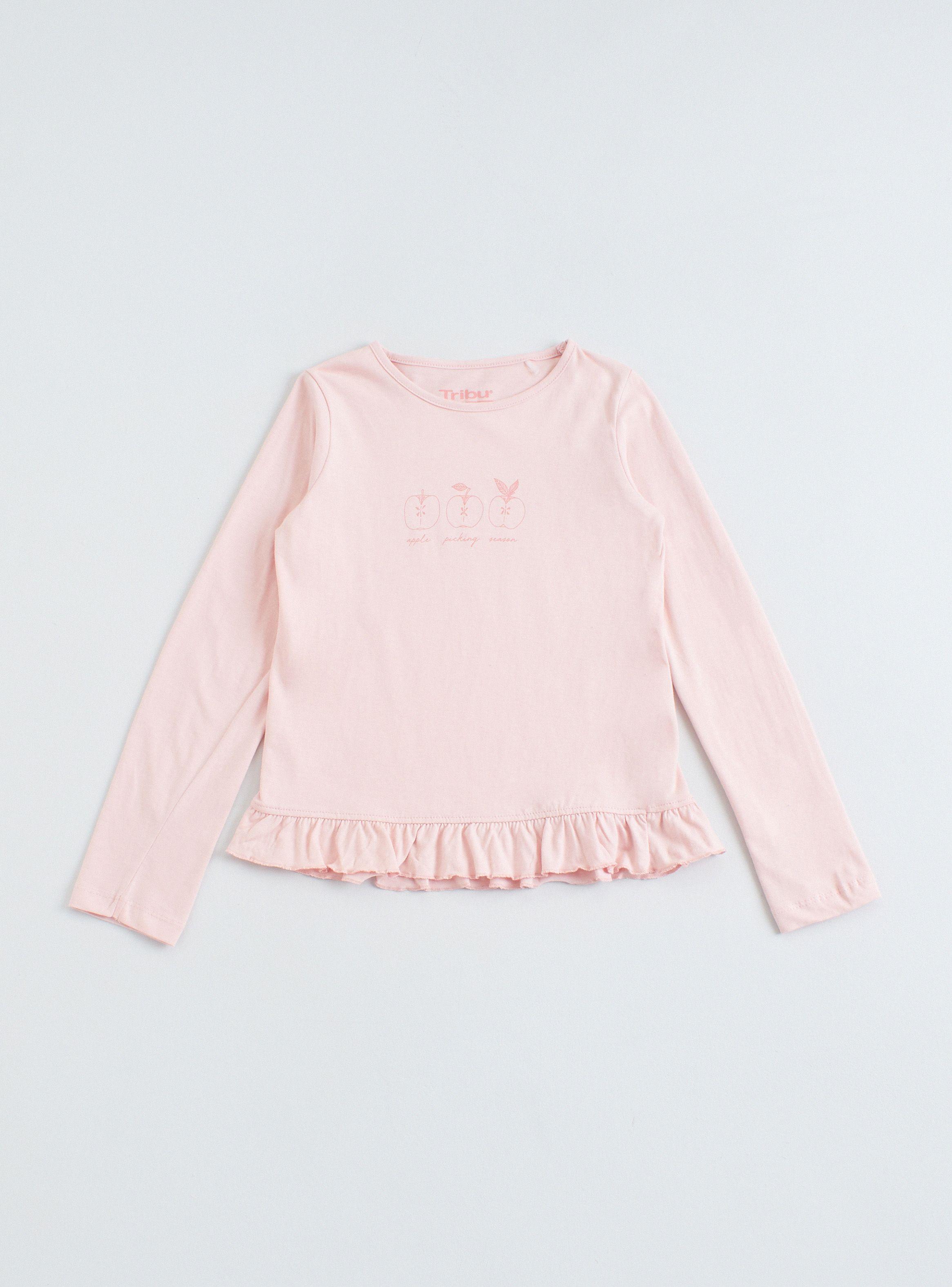 Polera Manga Larga Print Frontal Niña-0