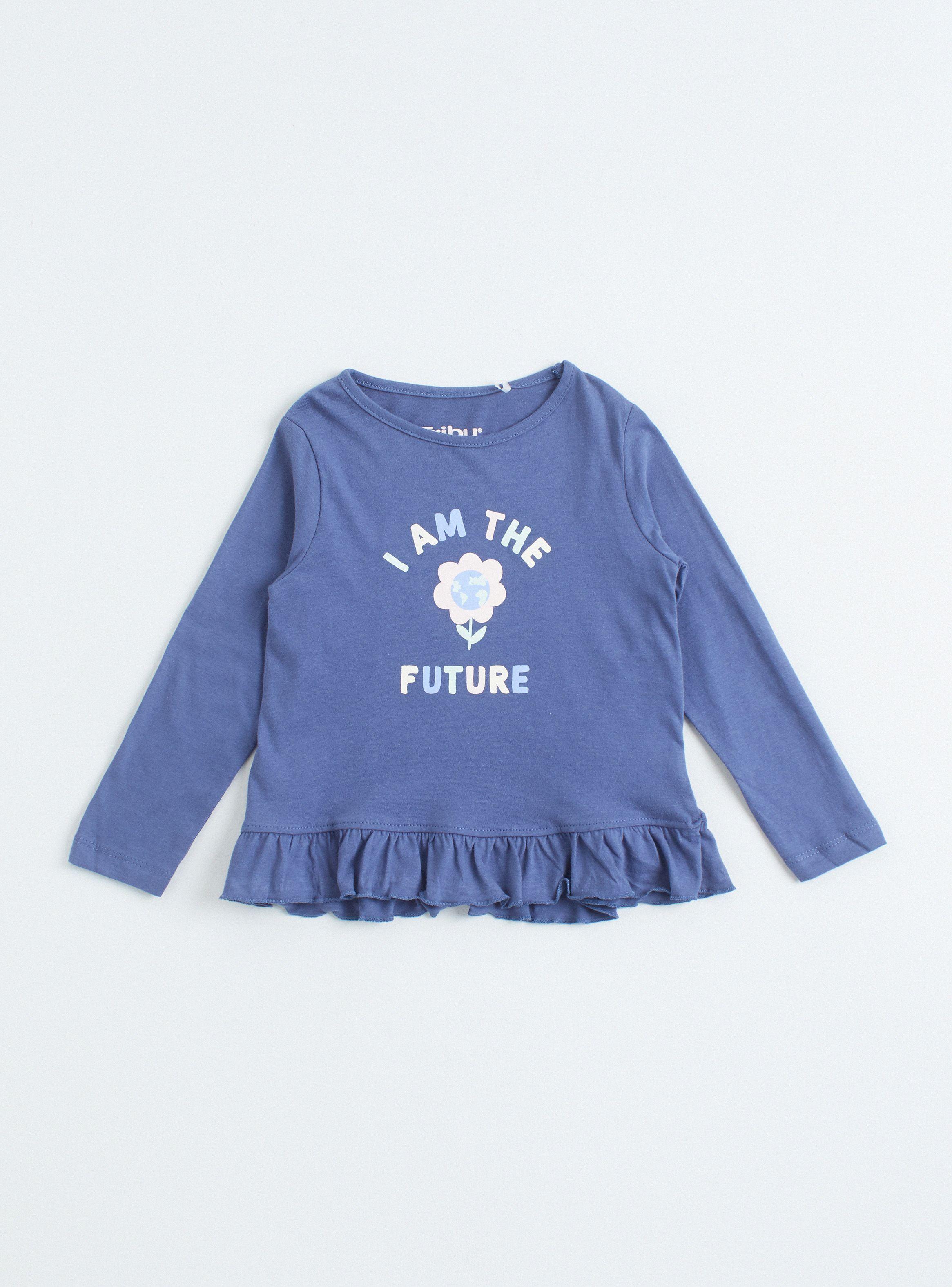 Polera Manga Larga Print Frontal Niña-0