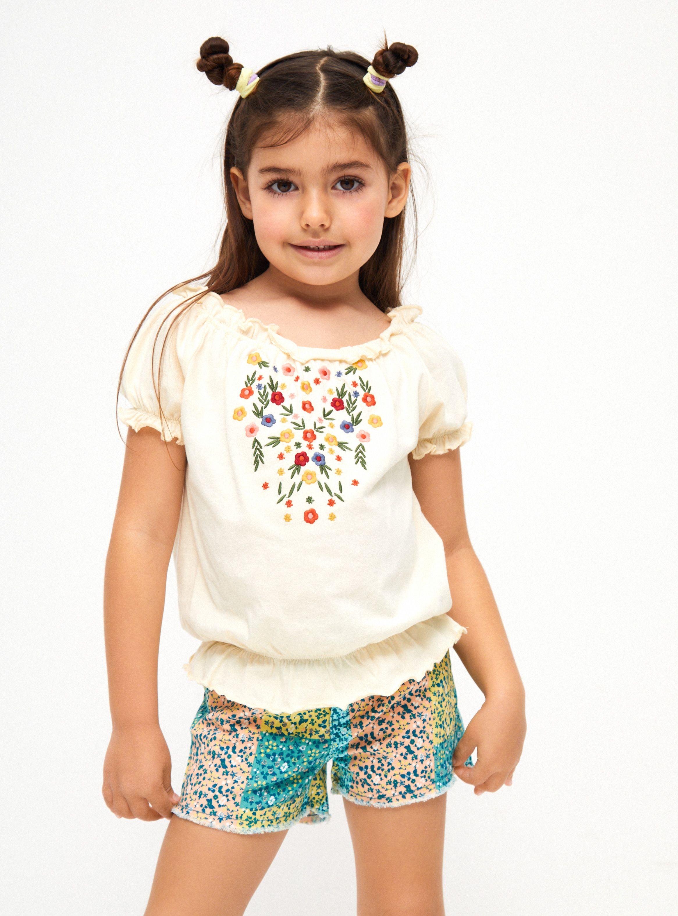 Polera Campesina Manga Corta Niña-0