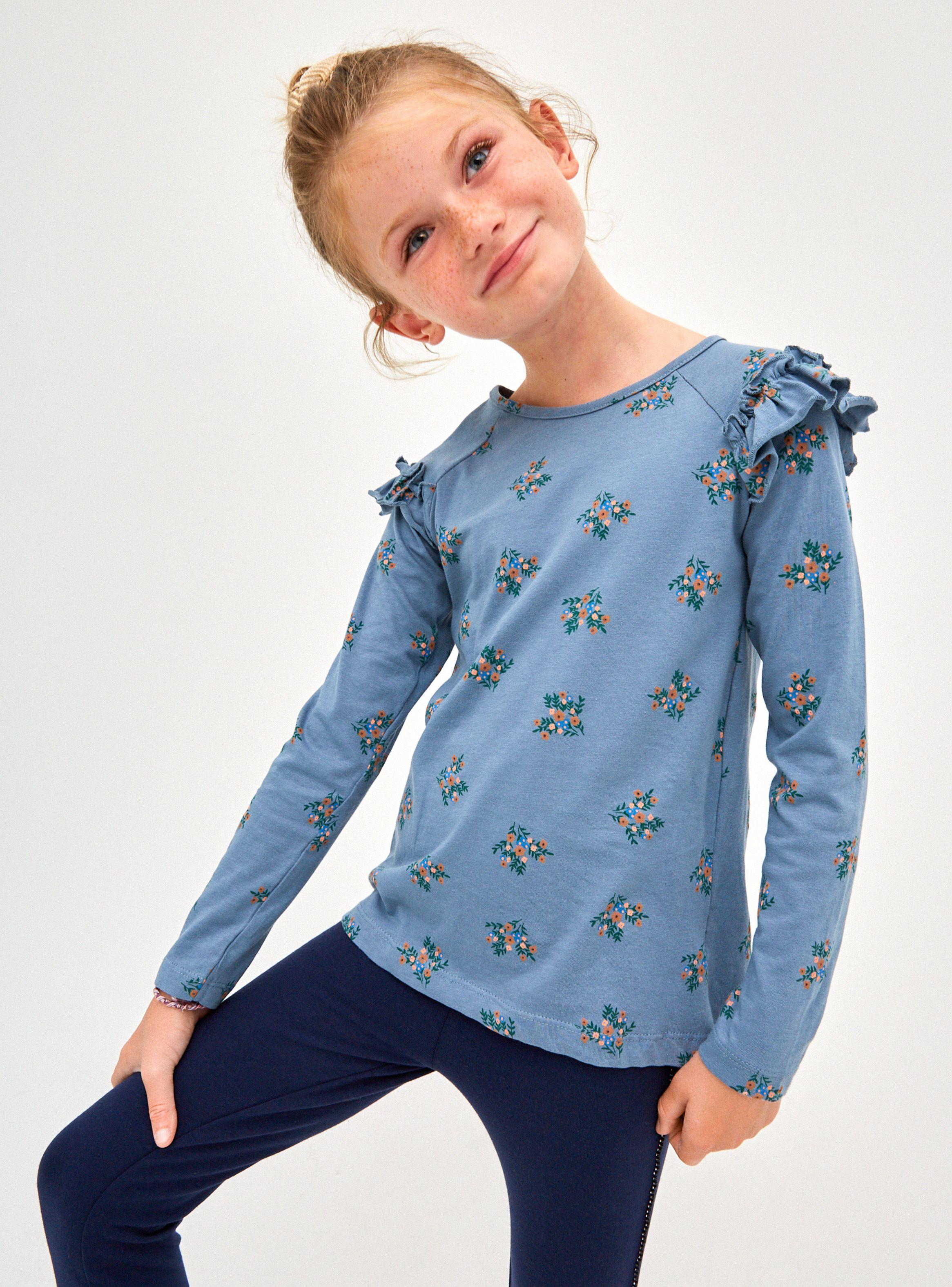 Polera Manga Larga Texto Print Niña-0