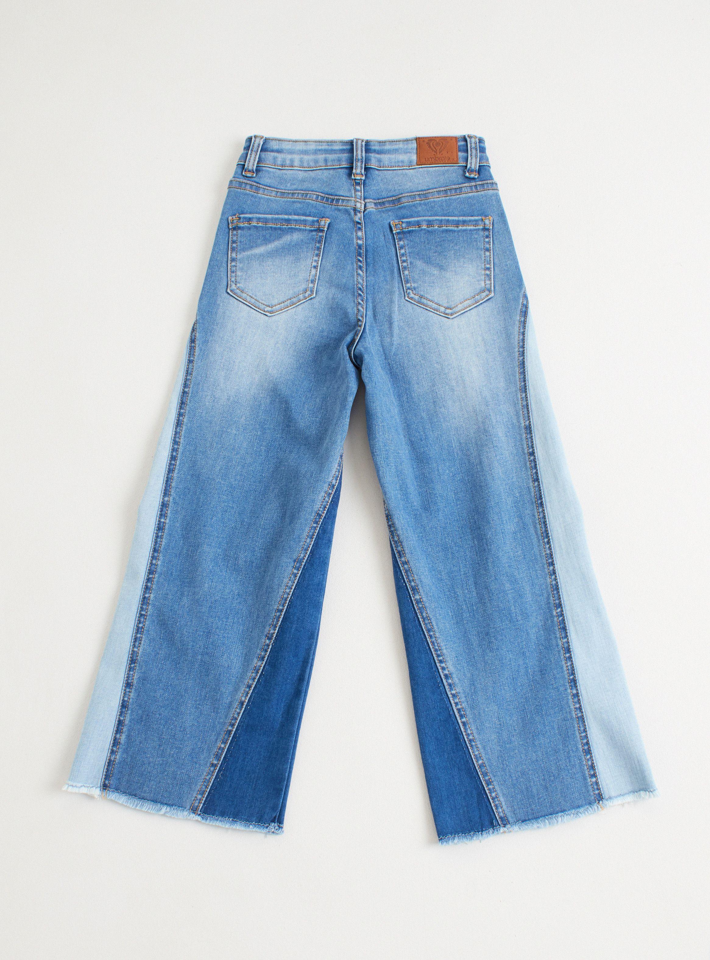 Jeans Wide Leg Patch Niña-2