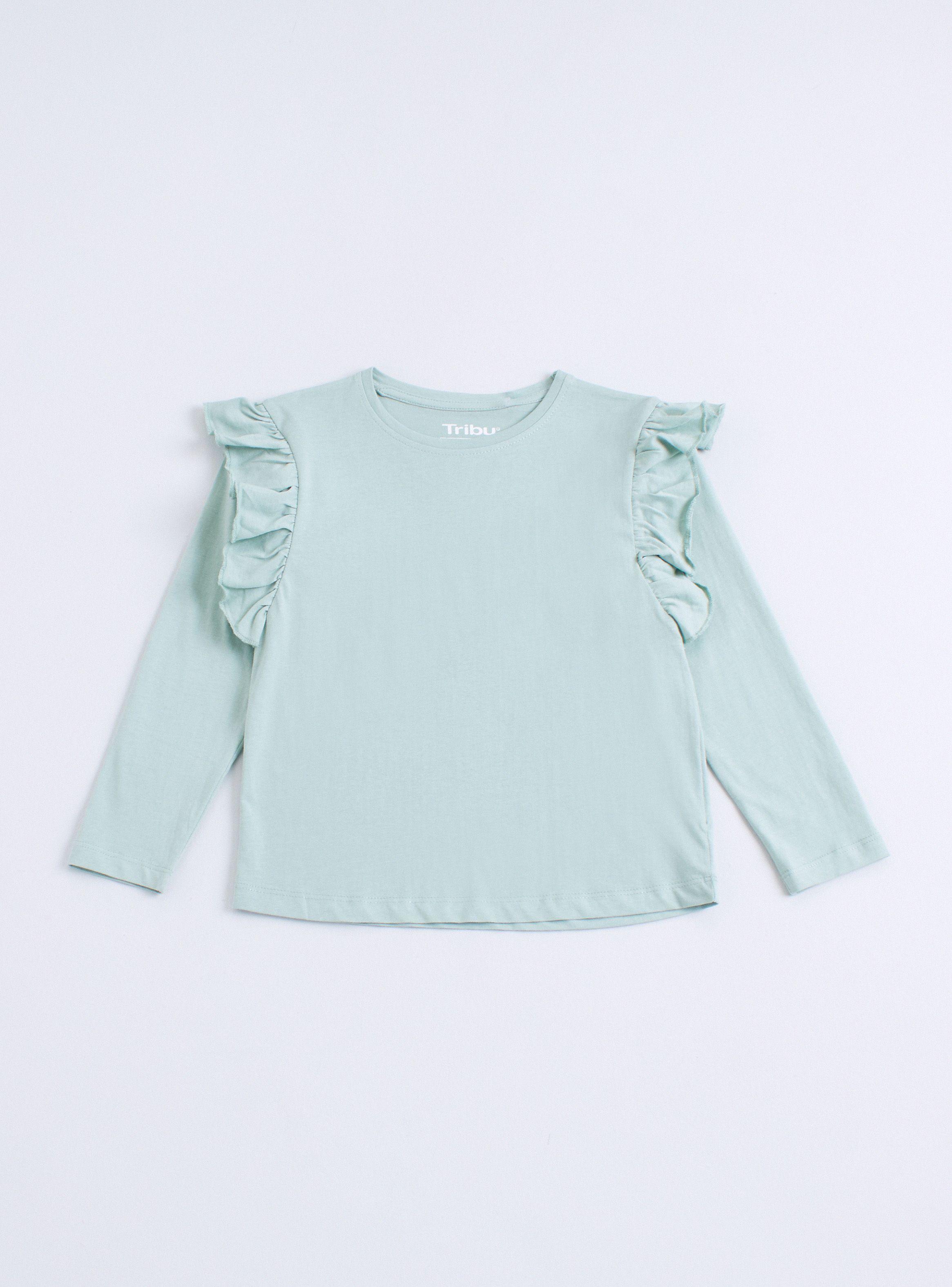 Polera Lisa Manga Larga Vuelitos Niña-1