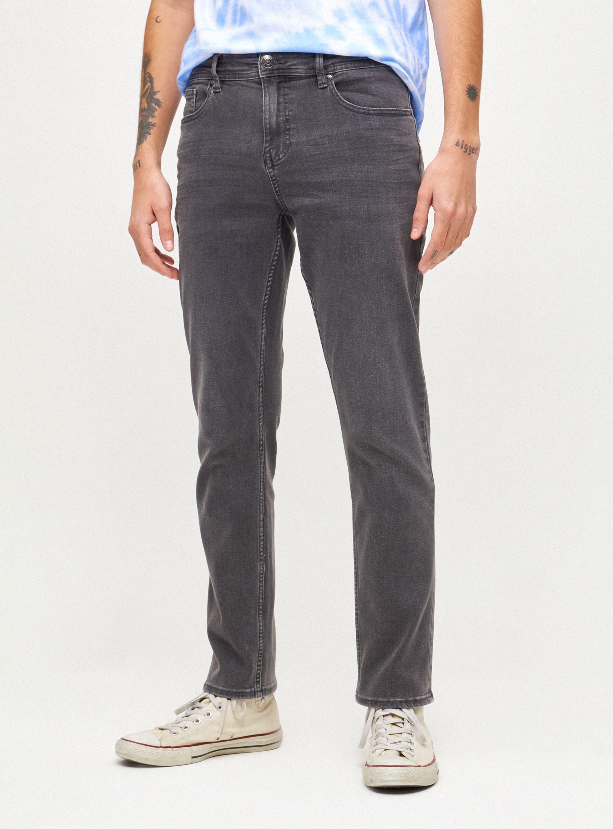 Jeans Casual Skinny Fit Gris-0