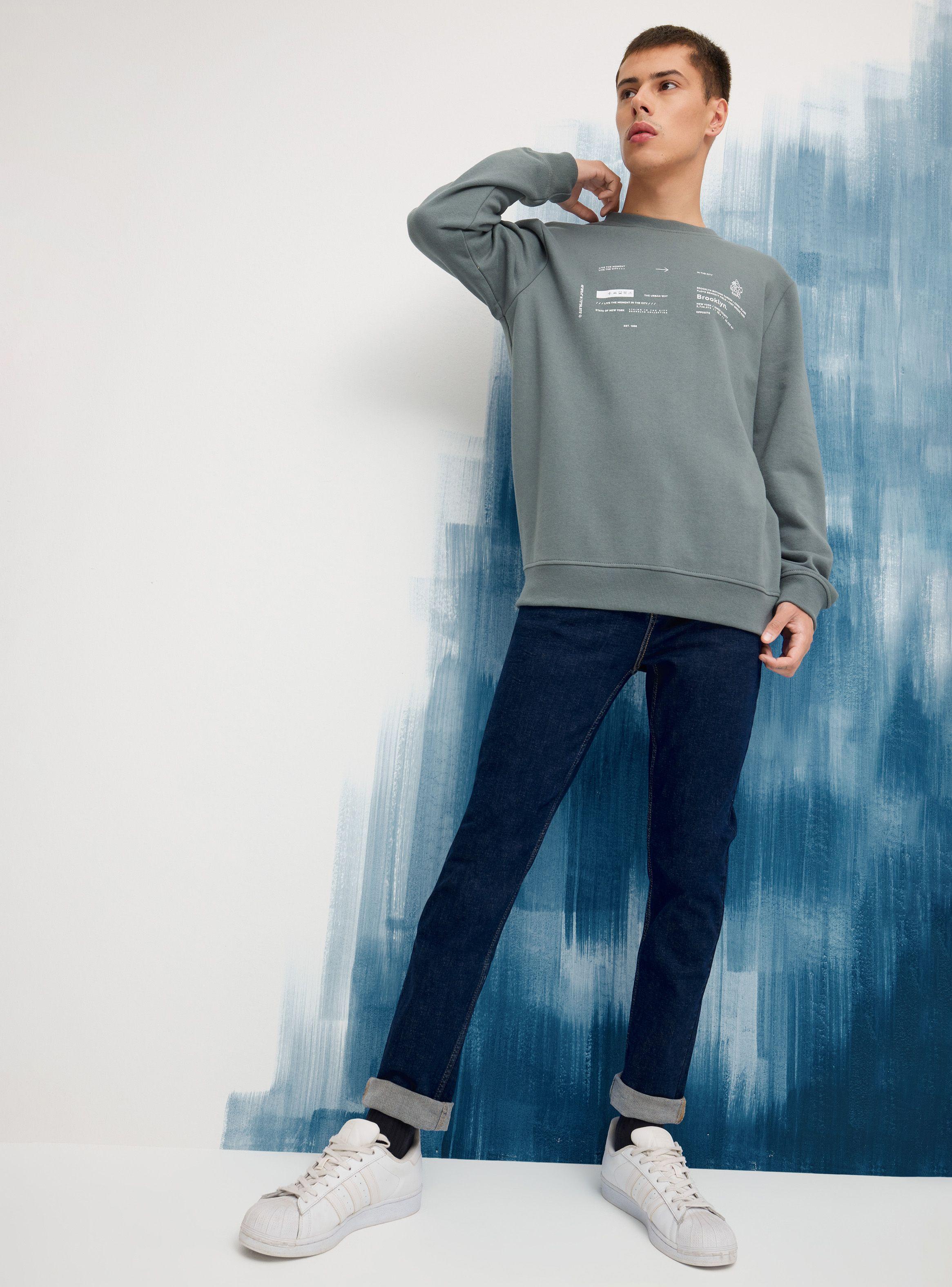 Jeans Casual Azul Oscuro Skinny Fit-0