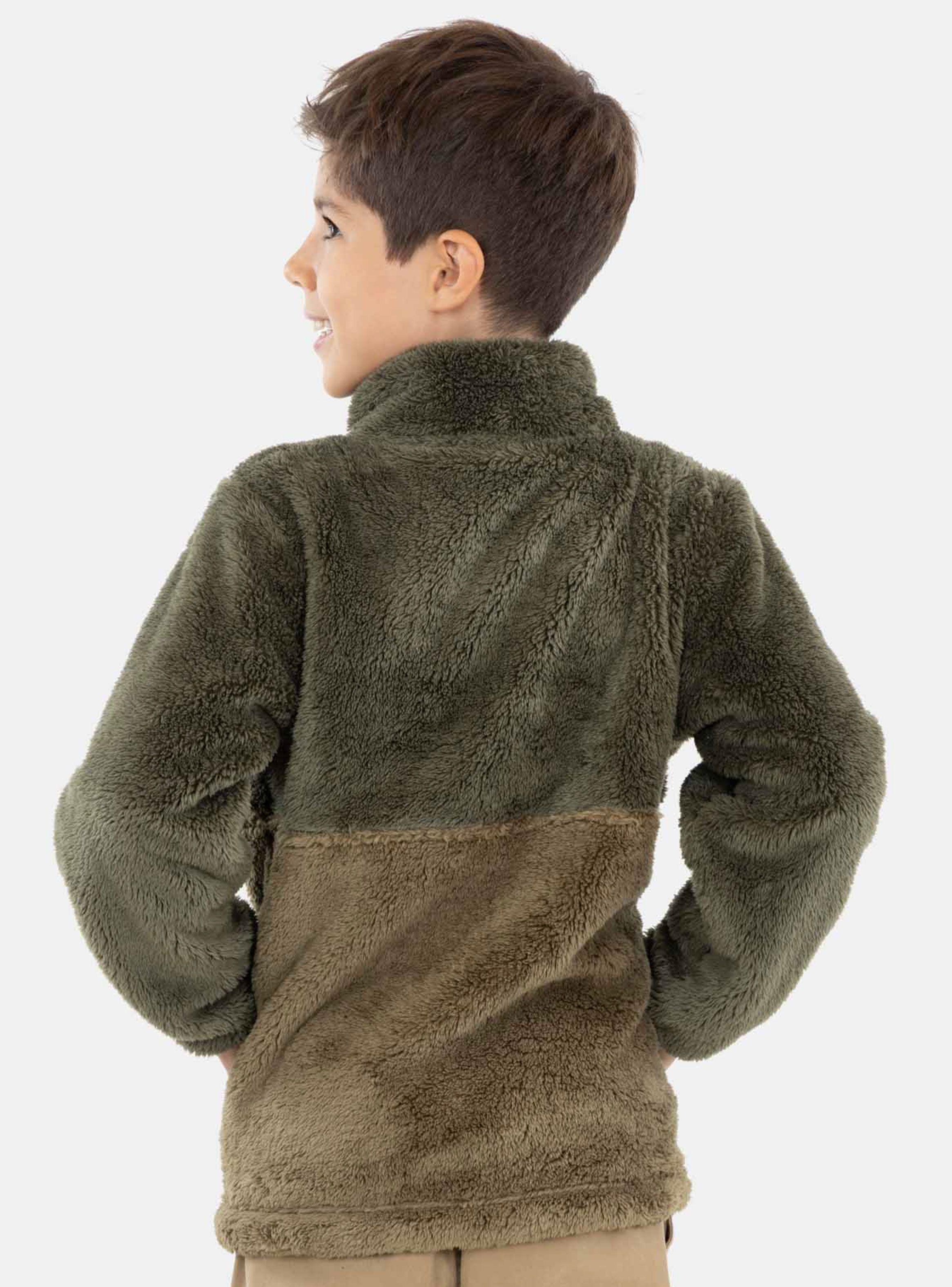 Polerón con Sherpa Liso Military-1