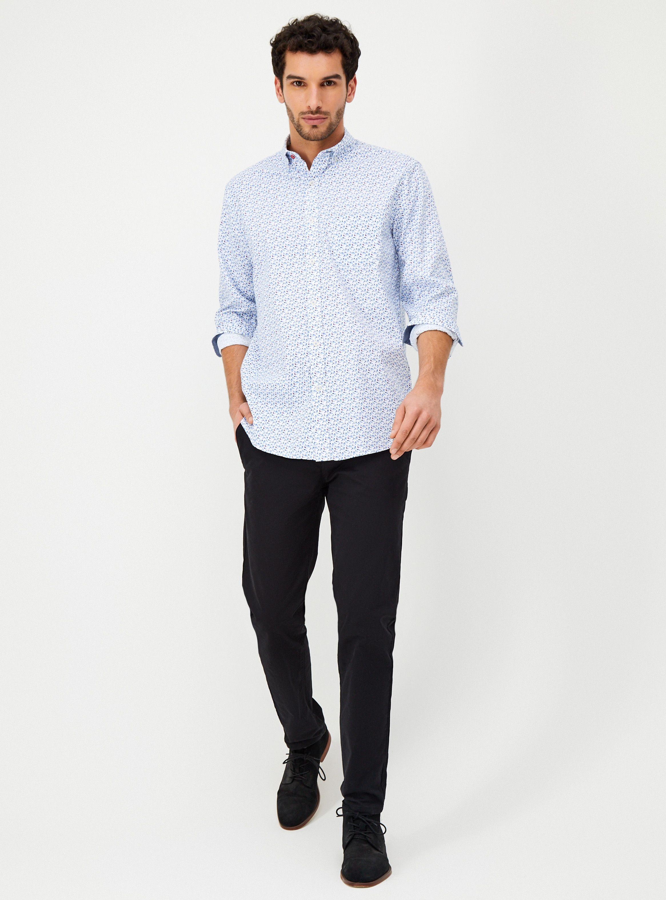 Camisa Diseño Mini Print Manga Larga-3