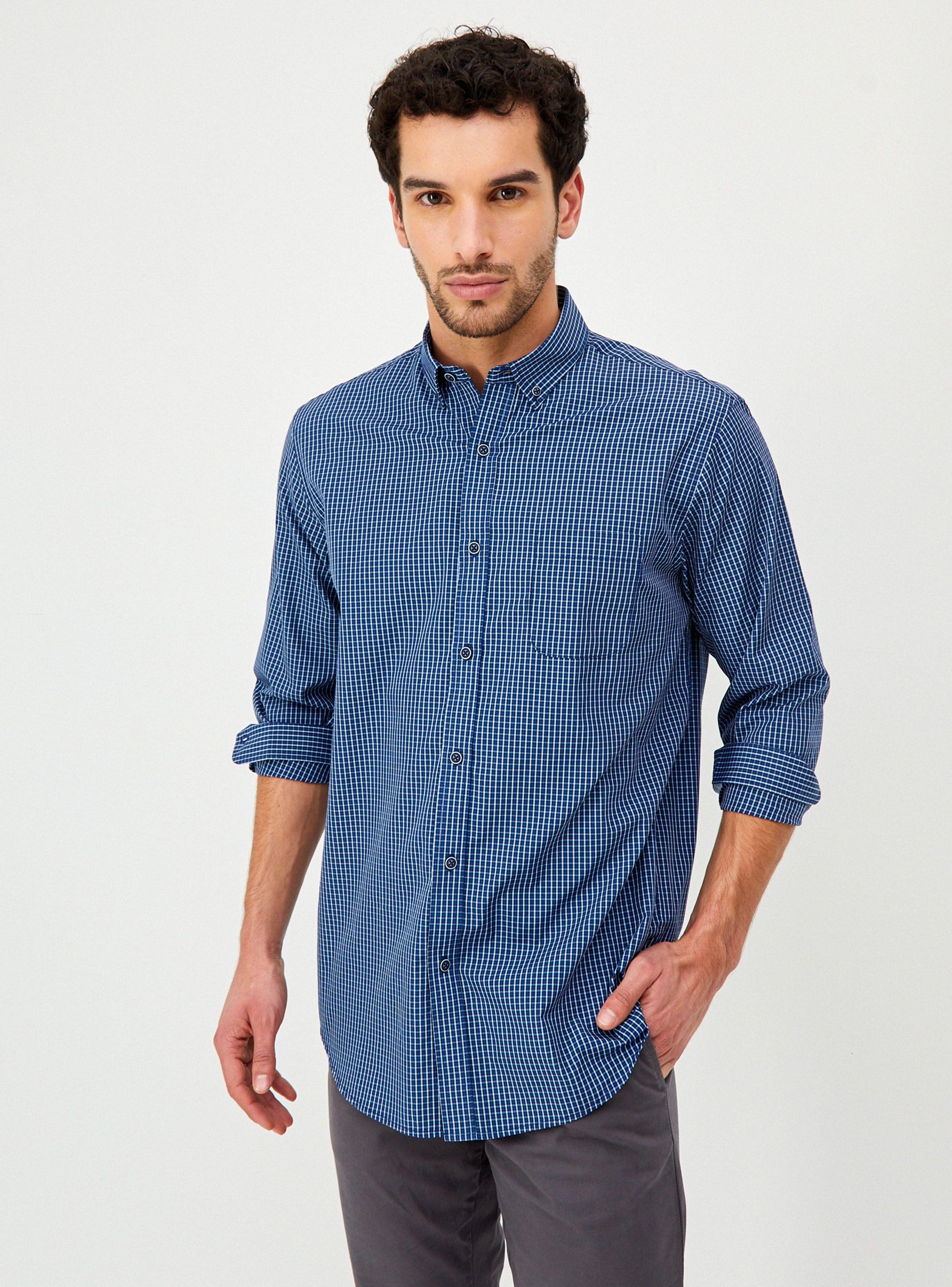 Camisa Básica Bolsillo Frontal-0