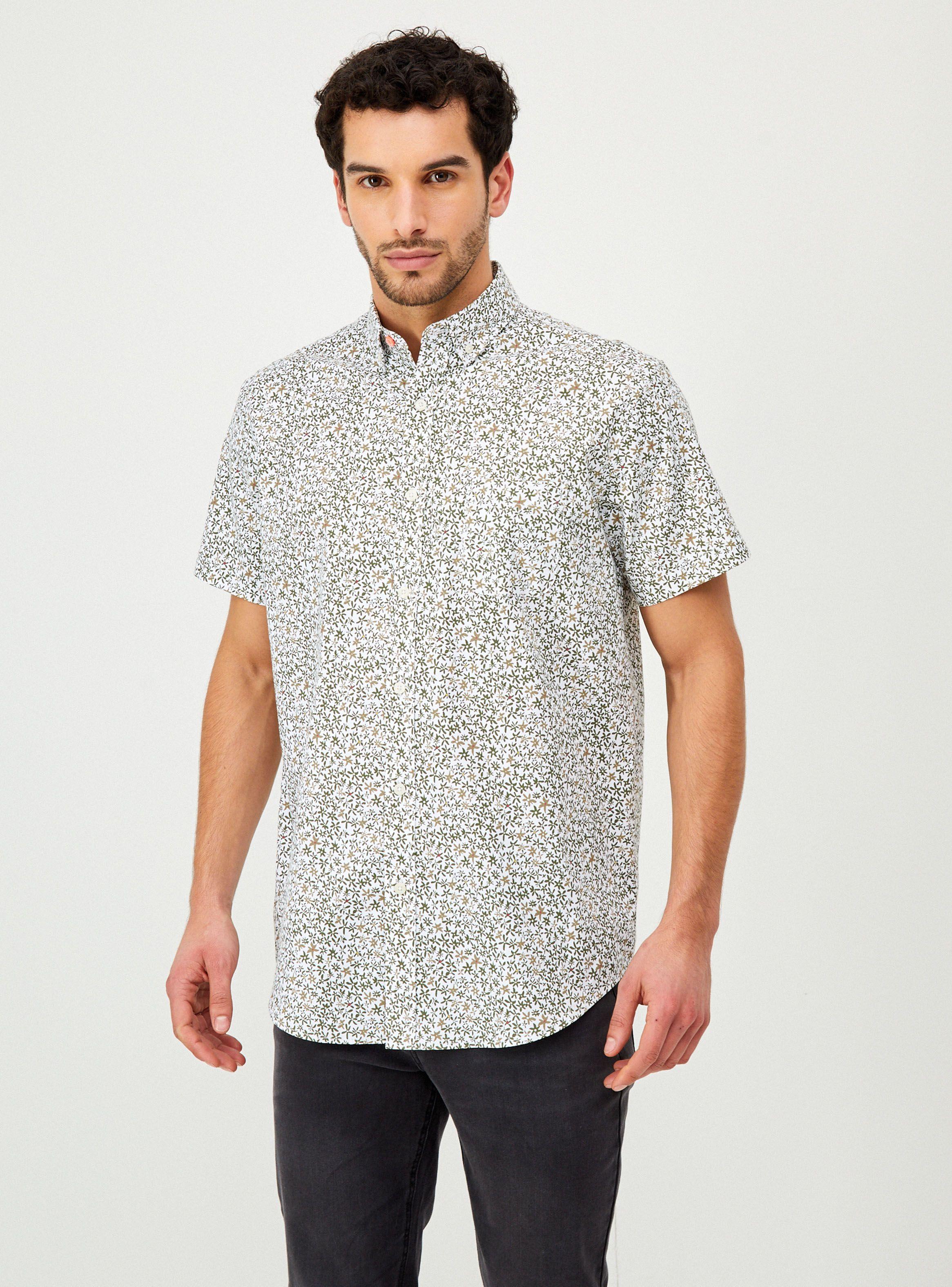 Camisa Básica Manga Corta Print-0
