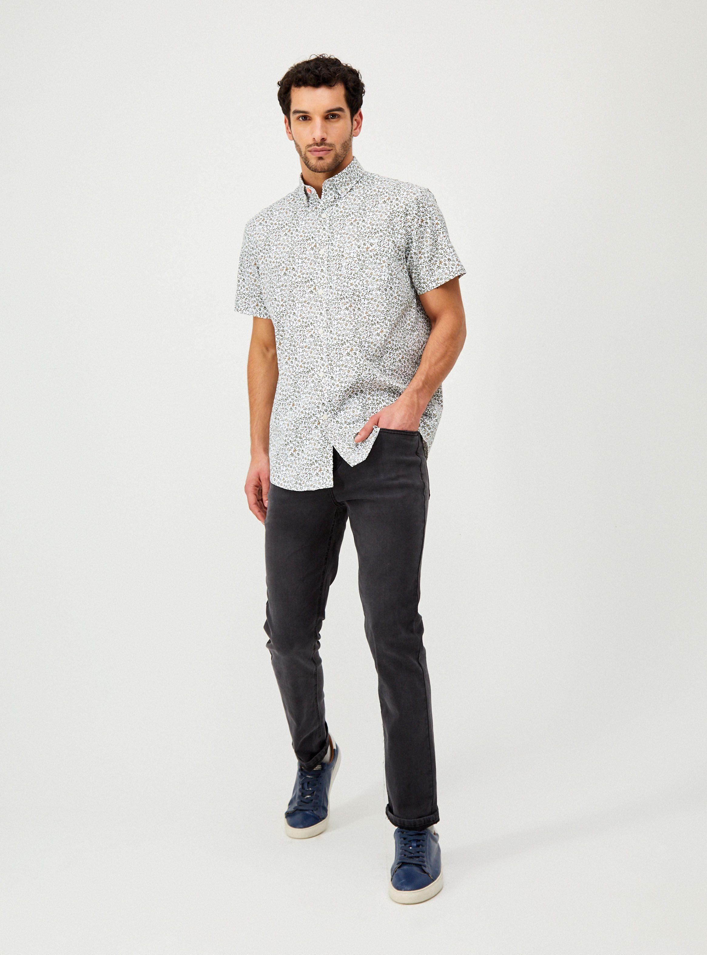 Camisa Básica Manga Corta Print-3