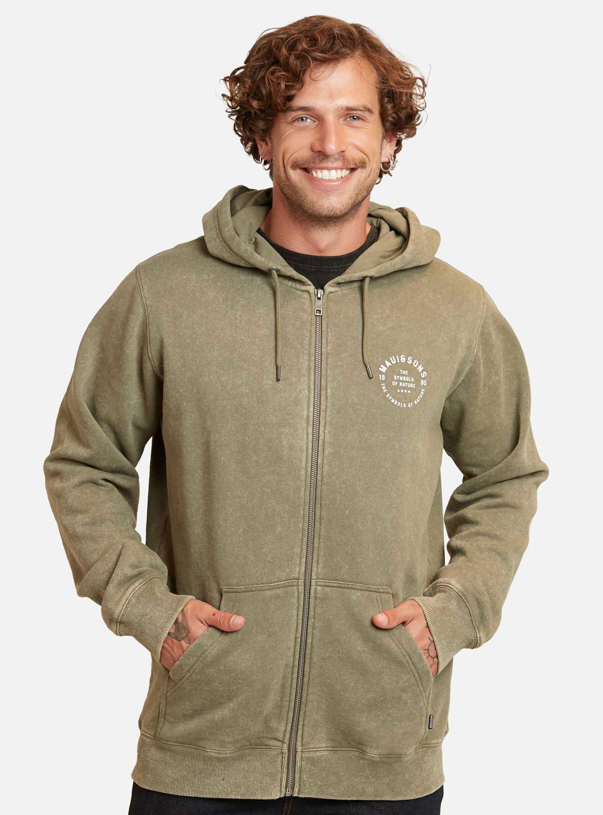 Polerón Full Cierre Print Back Capucha-0