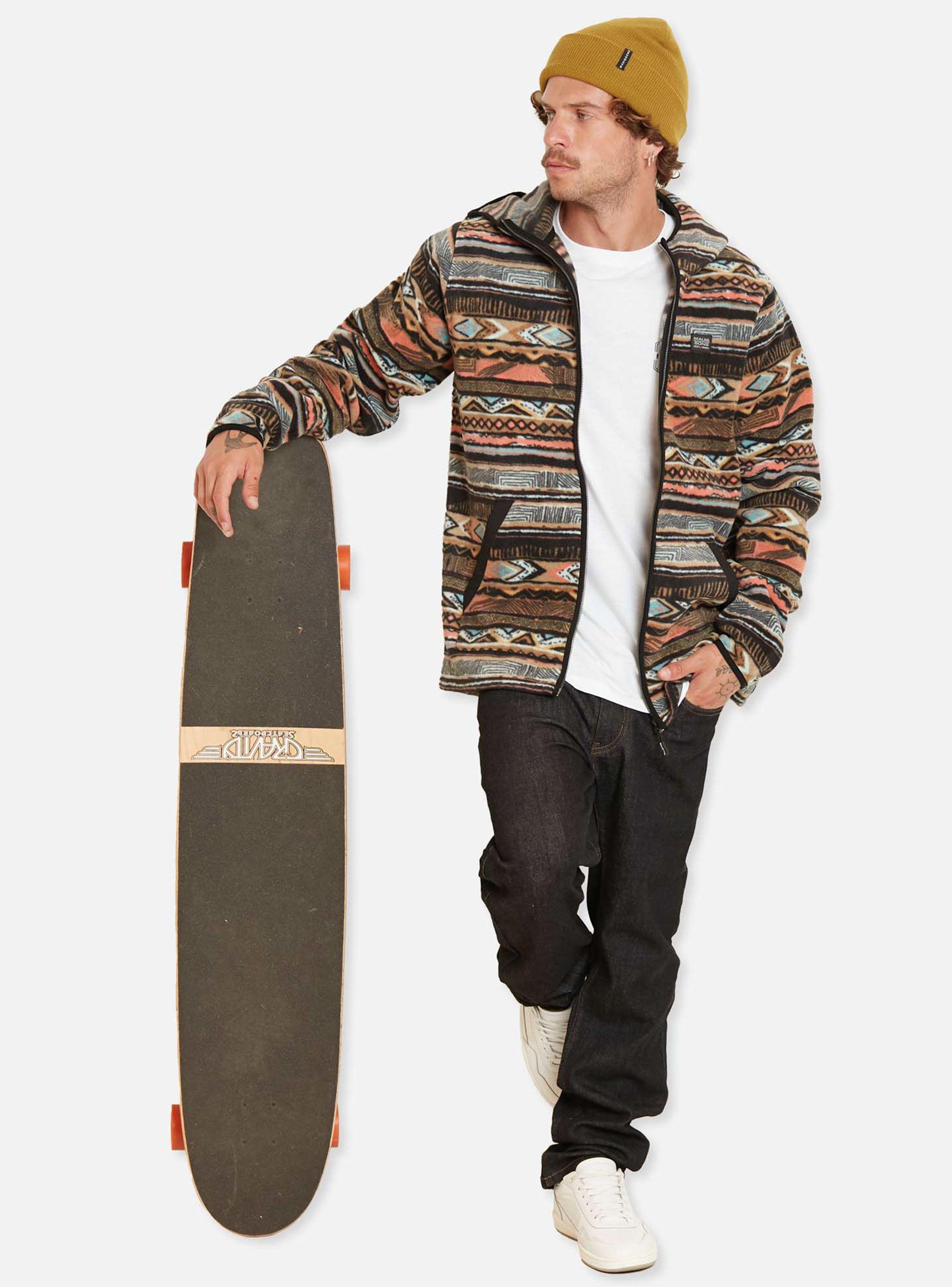 Polerón Full Print Étnico Capucha Cierre-3