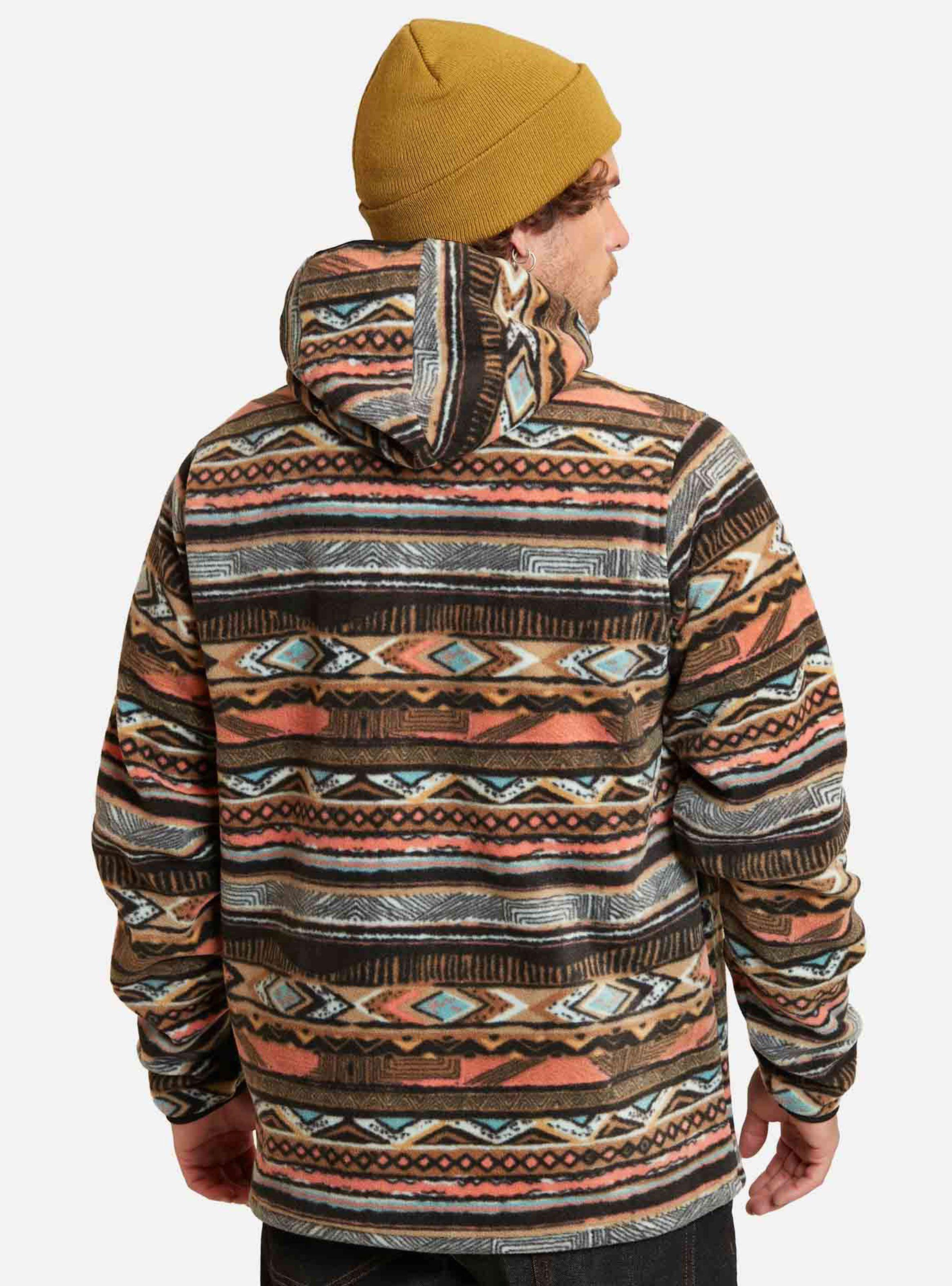 Polerón Full Print Étnico Capucha Cierre-1
