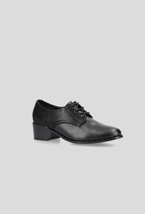 Zapato Casual Oxford Acordonado con Textura Mujer-4