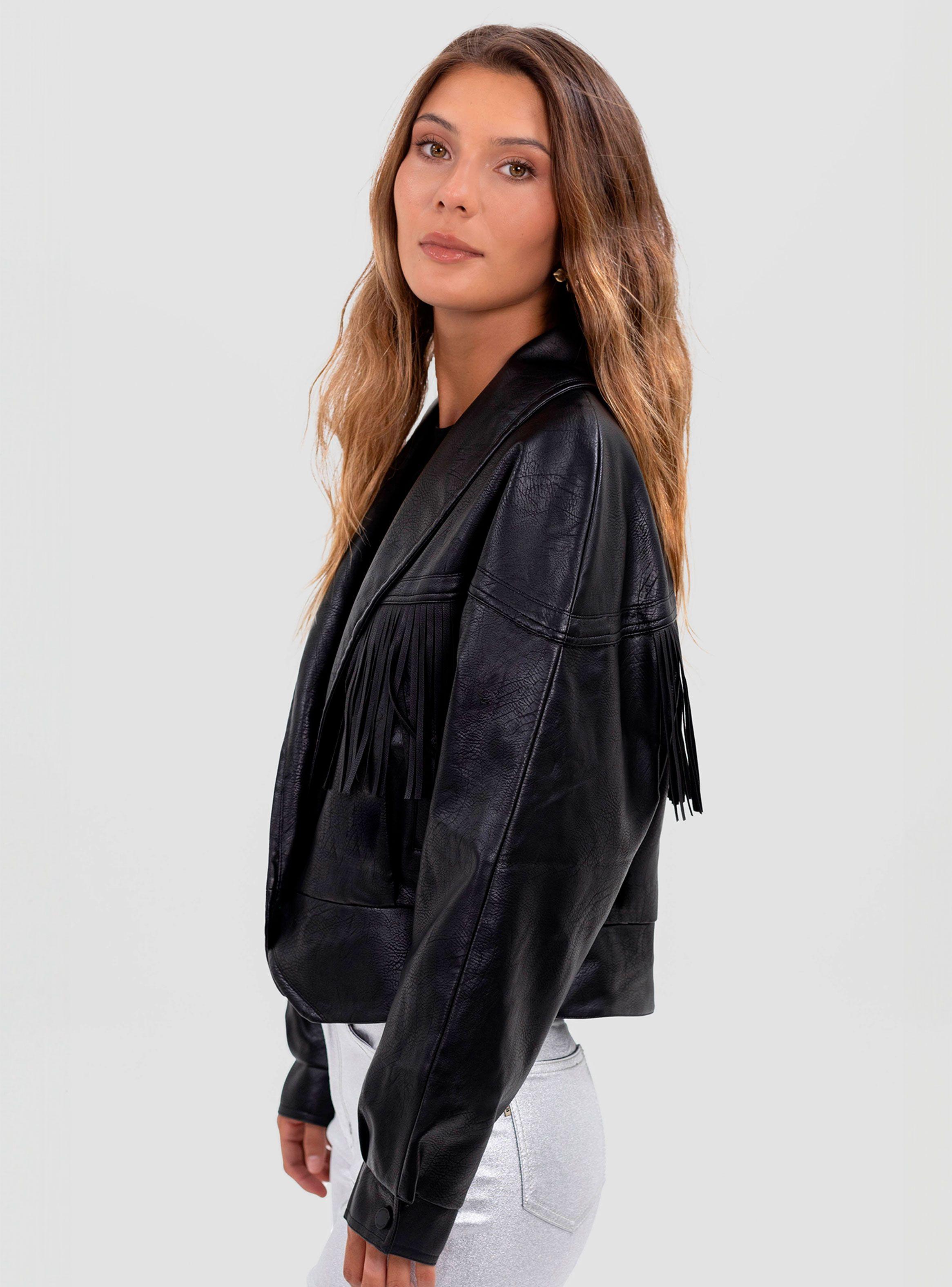 Chaqueta Flecos P.U. Black-2