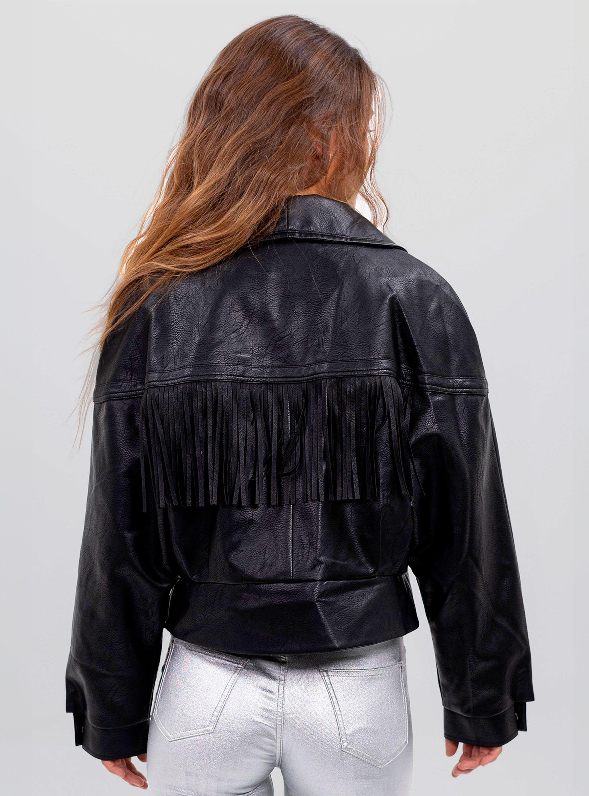 Chaqueta Flecos P.U. Black-1