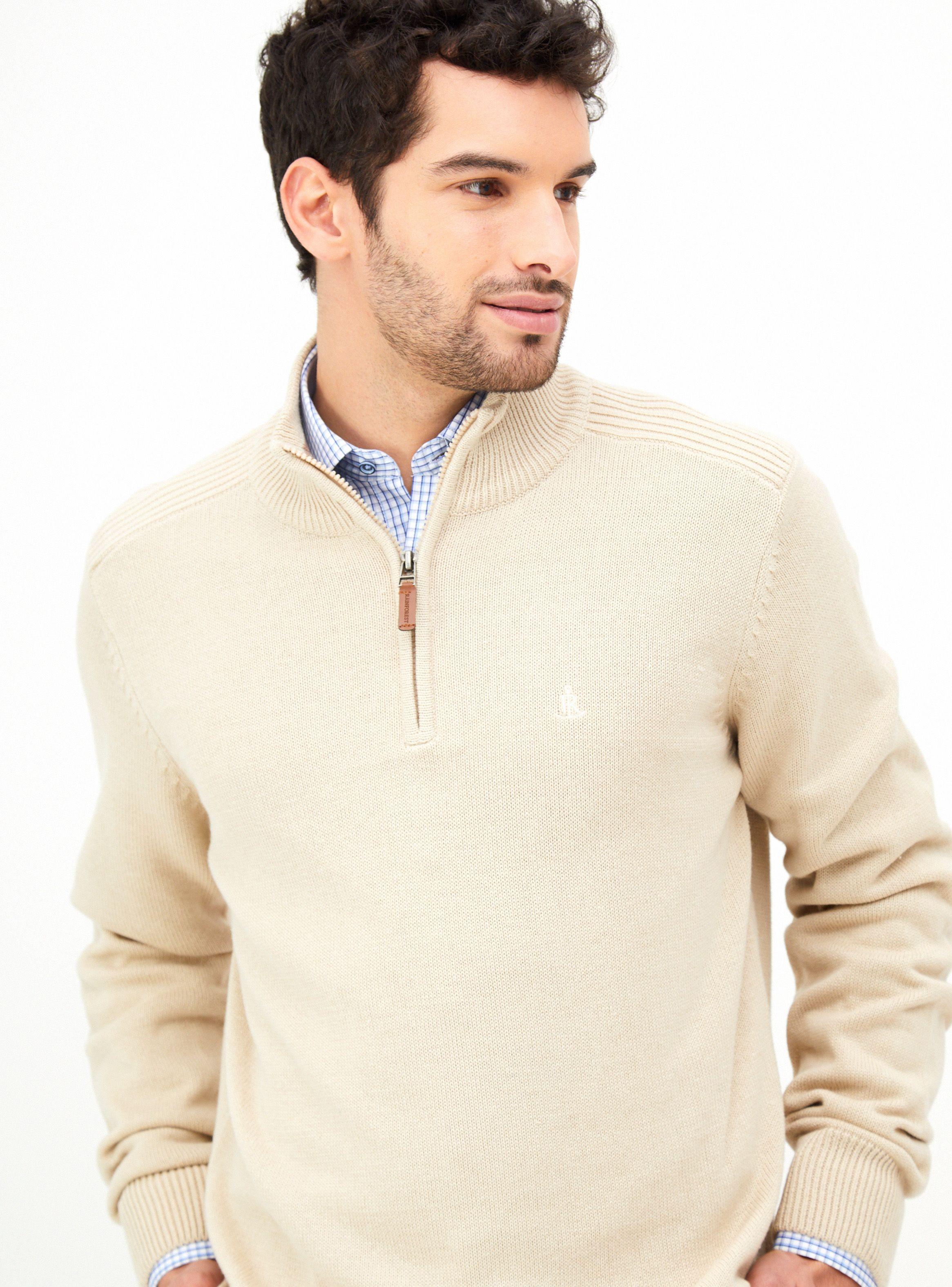 Sweater Cuello Alto Semi Abierto con Cierre-2