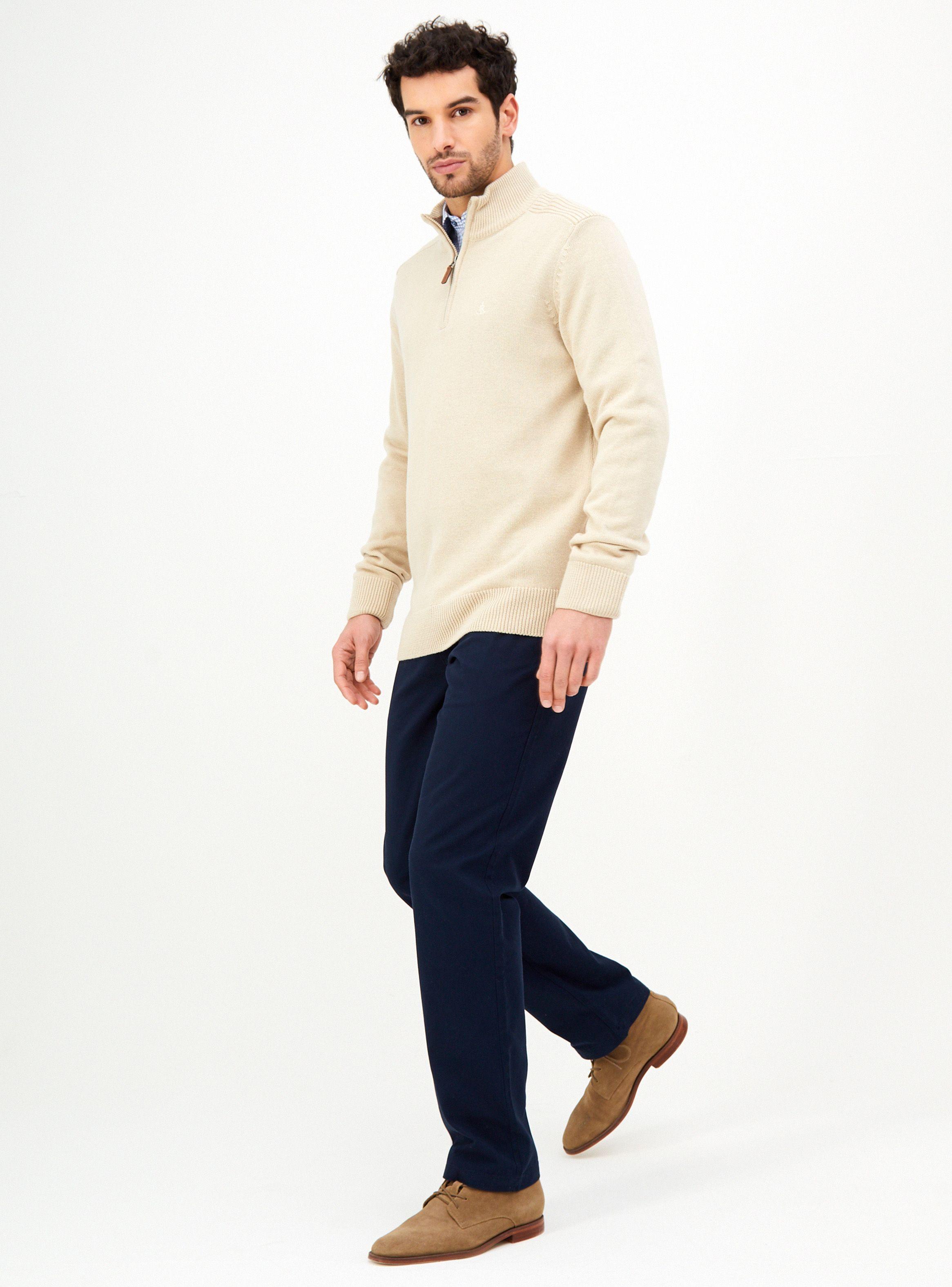 Sweater Cuello Alto Semi Abierto con Cierre-3