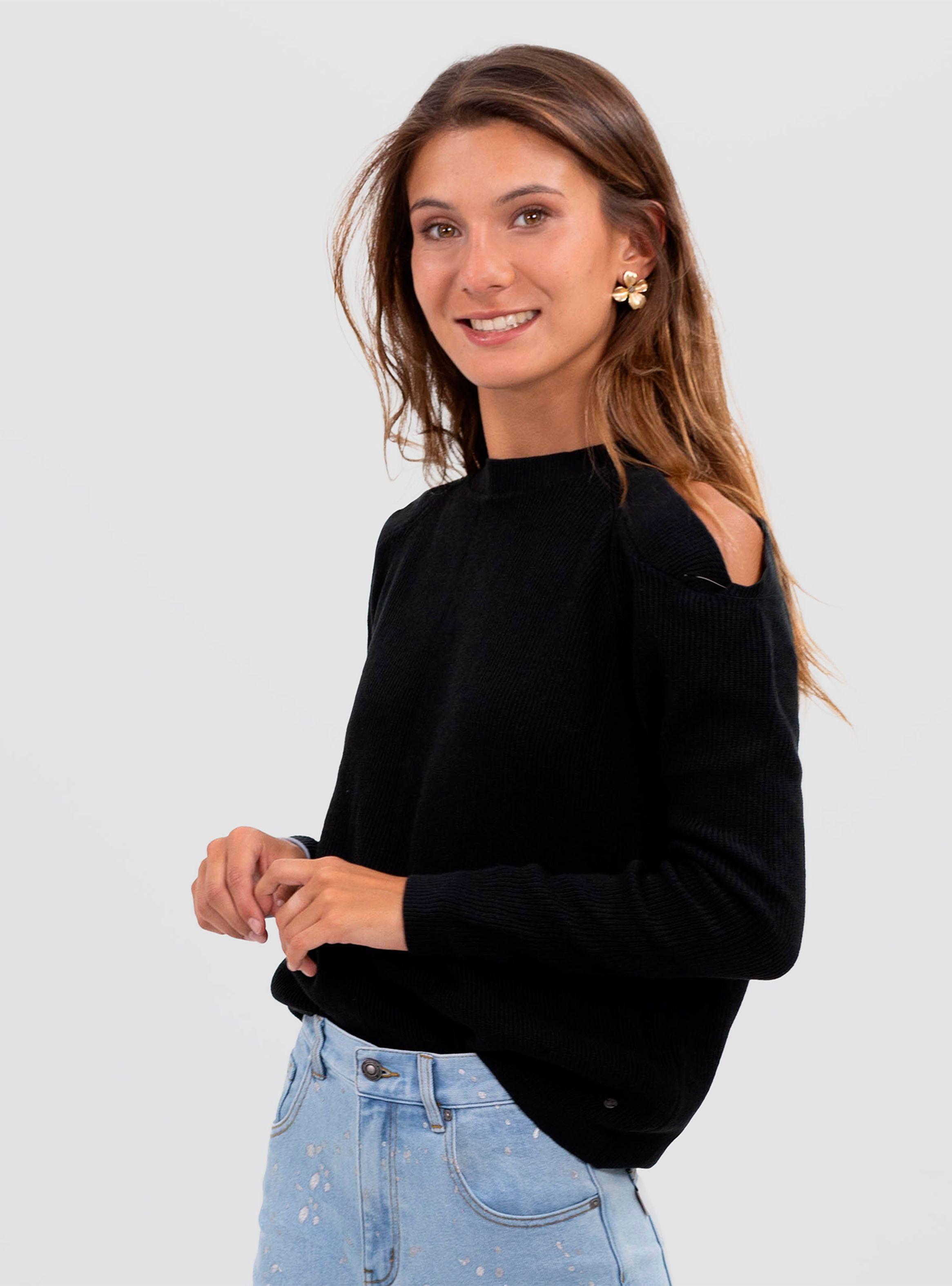 Sweater Sin Hombros Black-2