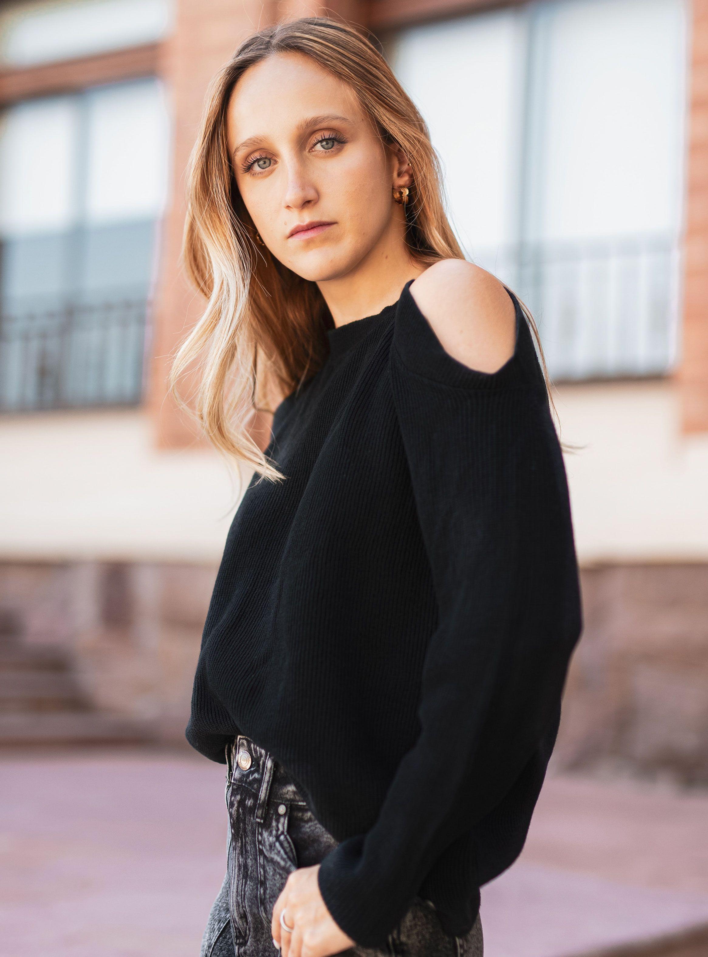 Sweater Sin Hombros Black-0