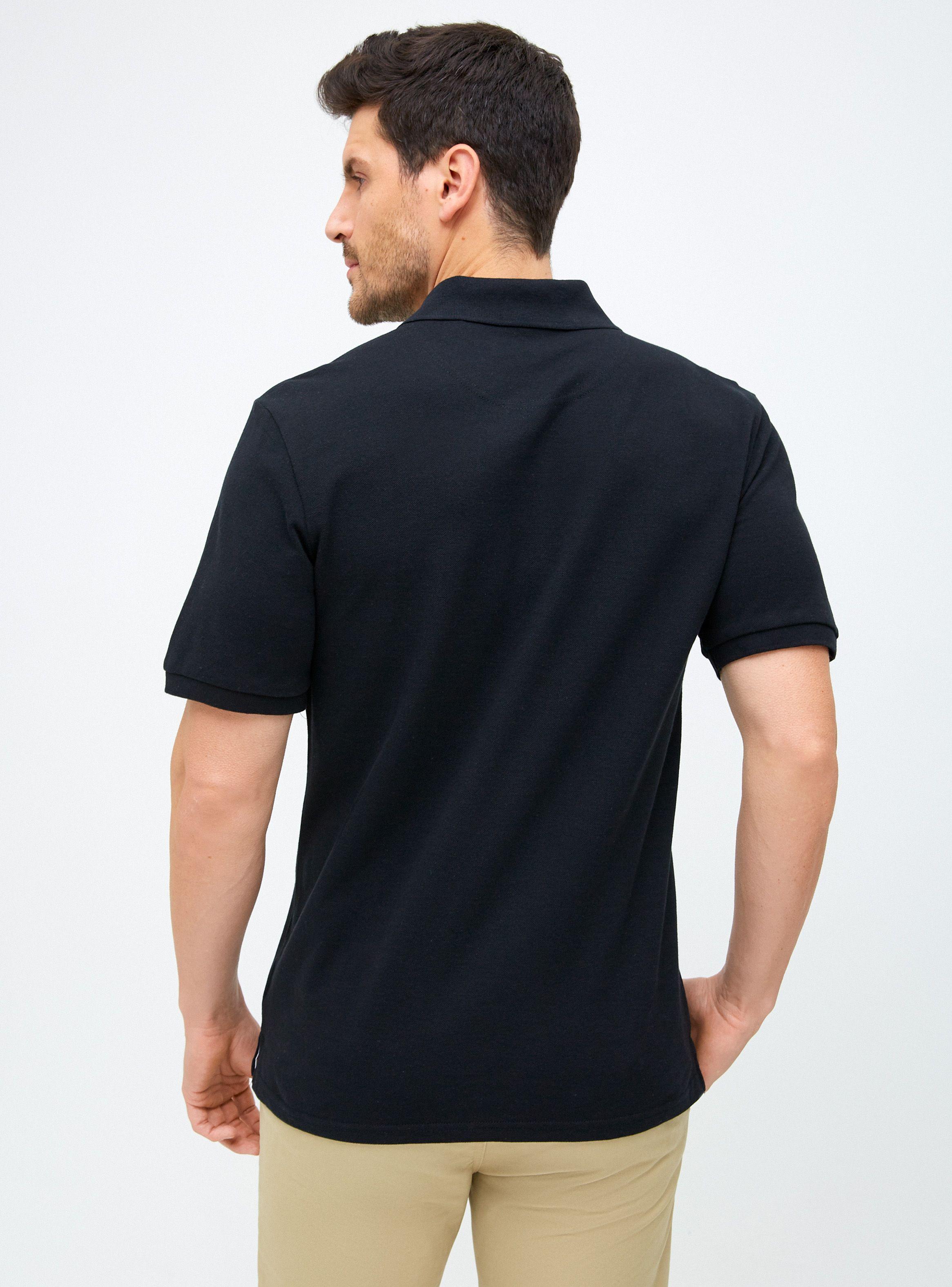 Polera Lisa Cuello Piqué Manga Corta-1